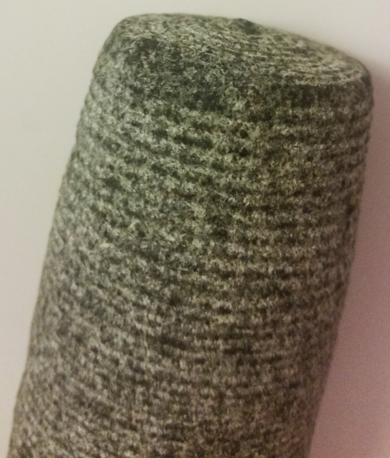 4″ Mortar and pestle grey unfinished granite detailed turnings pestle & mortar