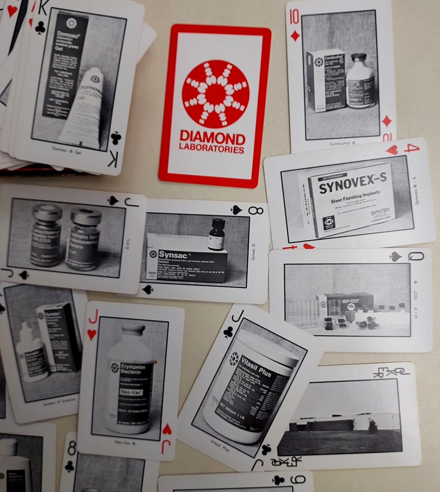 Vintage Rare Pharmaceutical Drug Rep Diamond Laboratories Deck Playing Cards