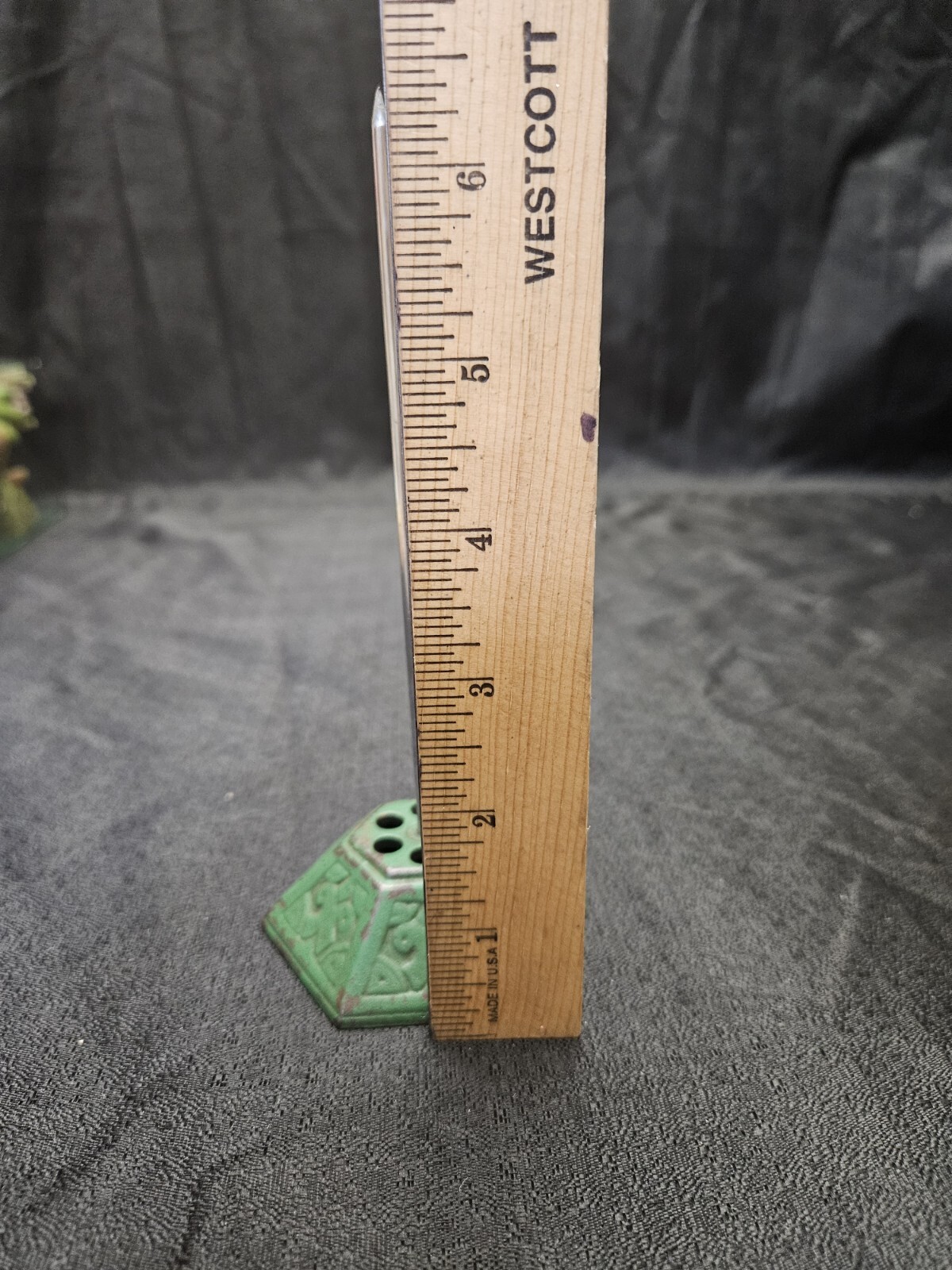 Antique cast iron paper holder Nail type pharmacy medical dental collectible…