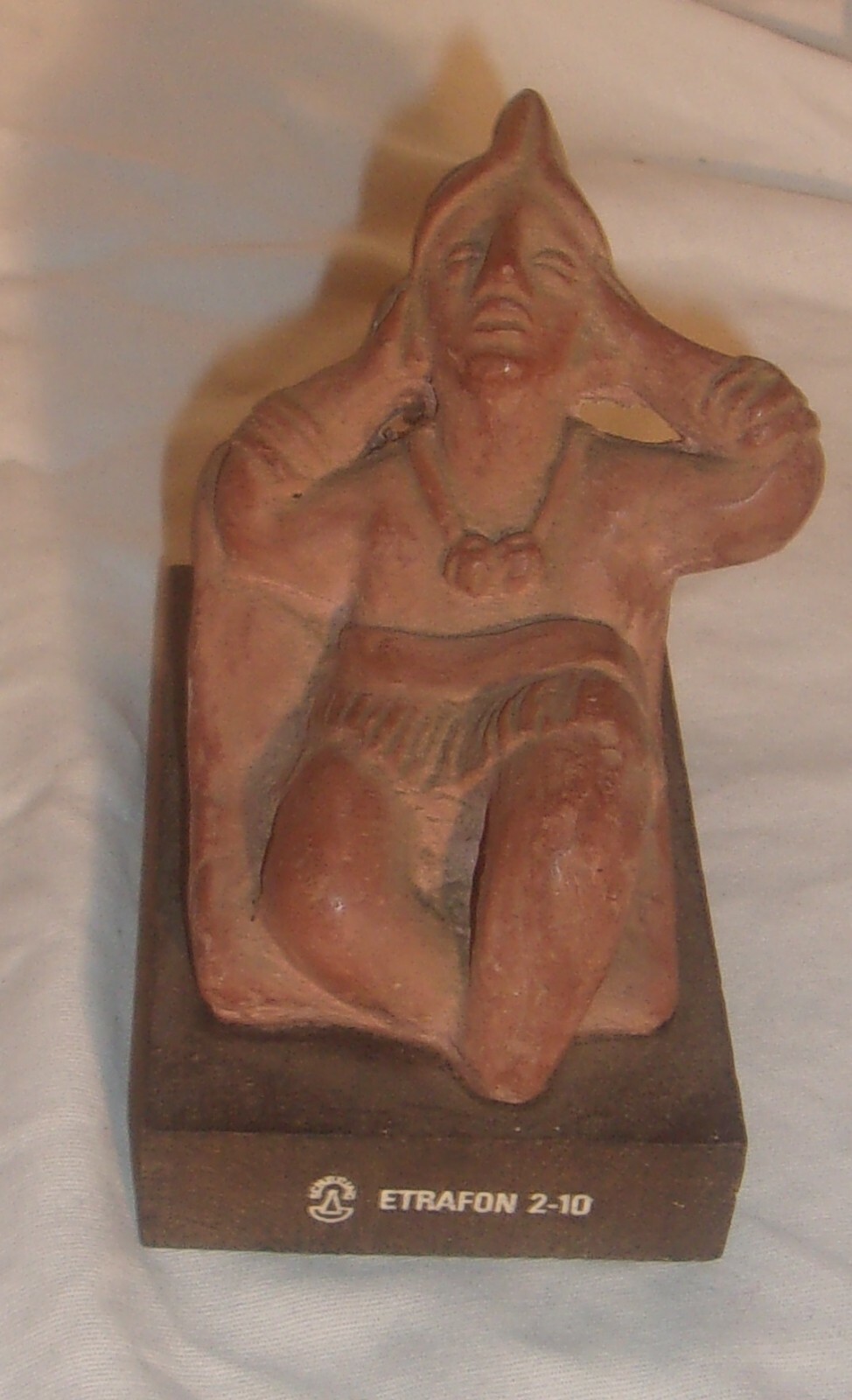 ETRAFON PORTRAIT OF DEPRESSION / ANXIETY TERRACOTA FIGURE IN GOOD CONDITION