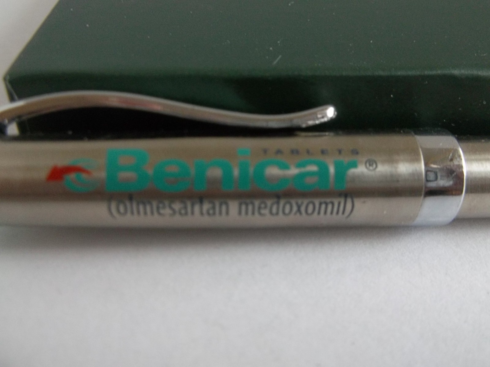 Benicar Promotional Pen Mixed Metal/Plastic Medium Weight Pharma Advertising