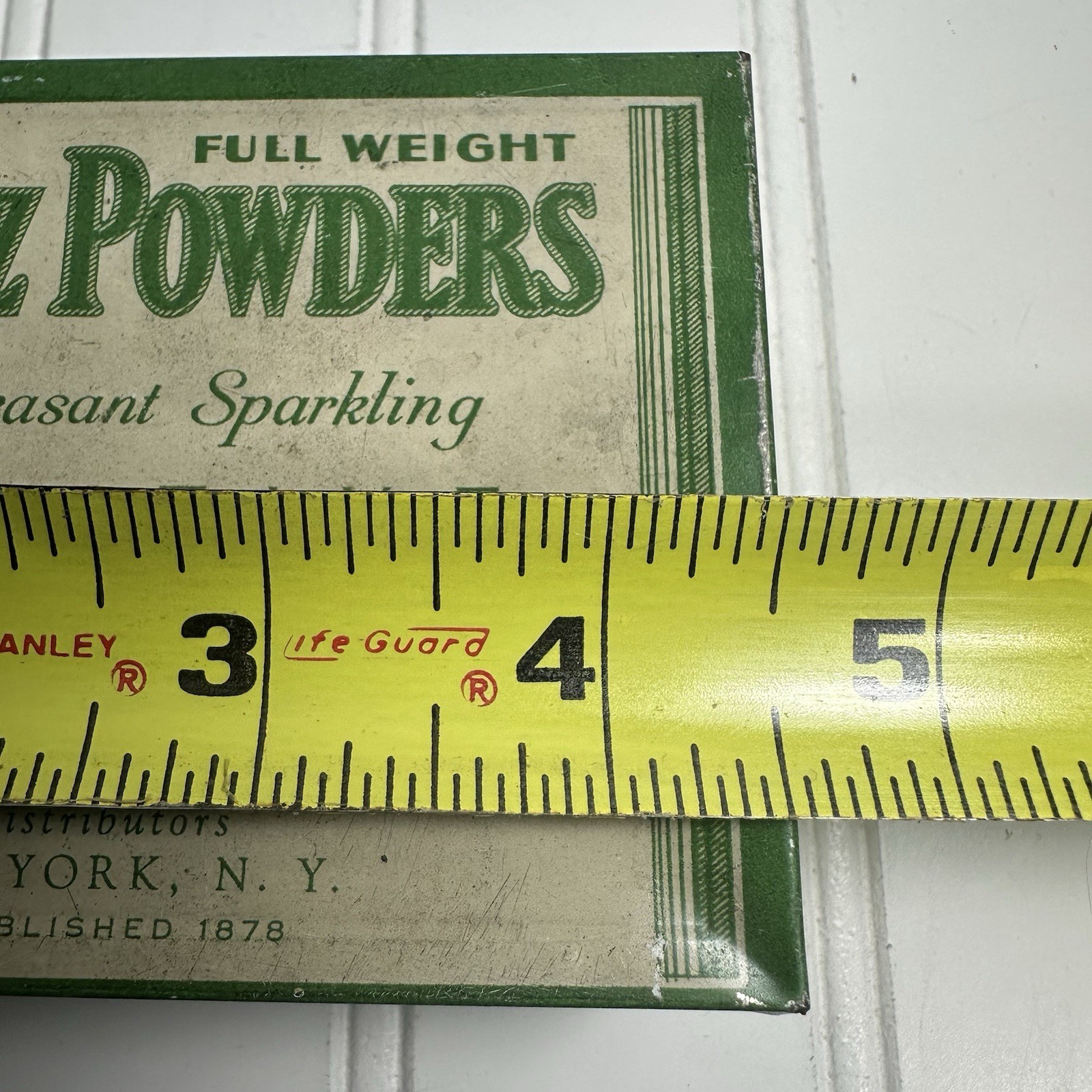 Vintage Green Tin Seidlitz Powders Charles R Doane Inc New York