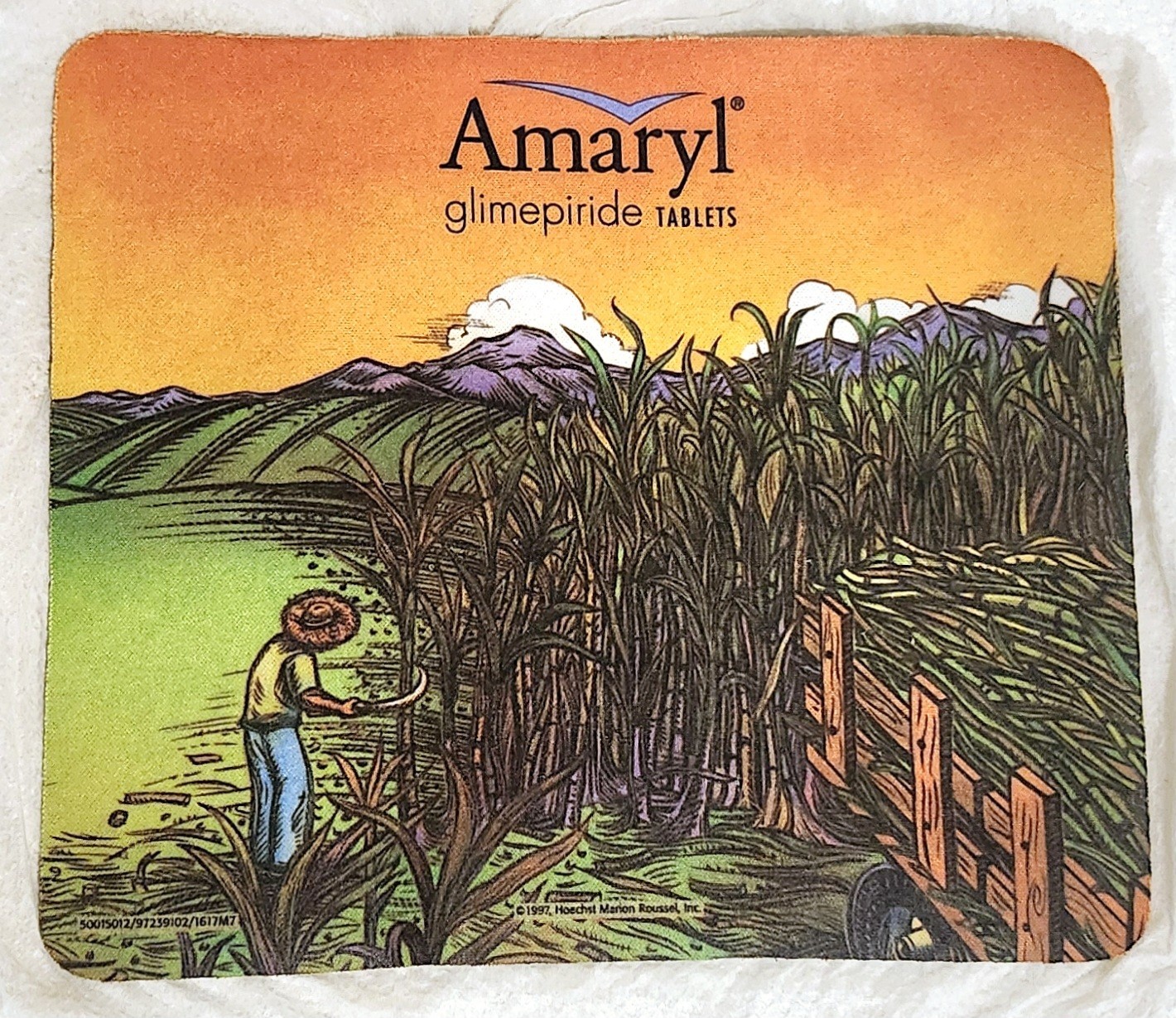 “AMARYL” Pen/Pencil Holder & Mousepad – Vintage Pharmaceutical Advertising