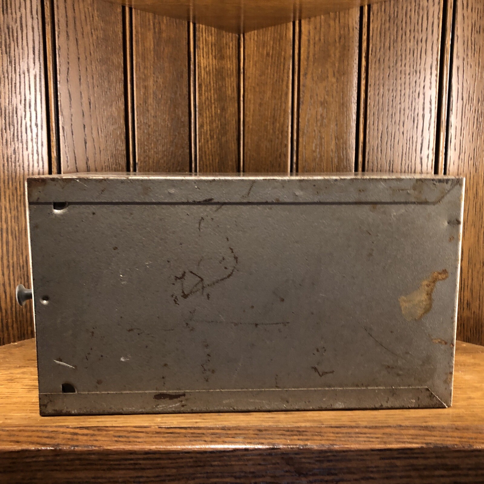 Vintage Pharmacy Prescription Box SAMUELS Metal File Apothecary Rx Cincinnati OH