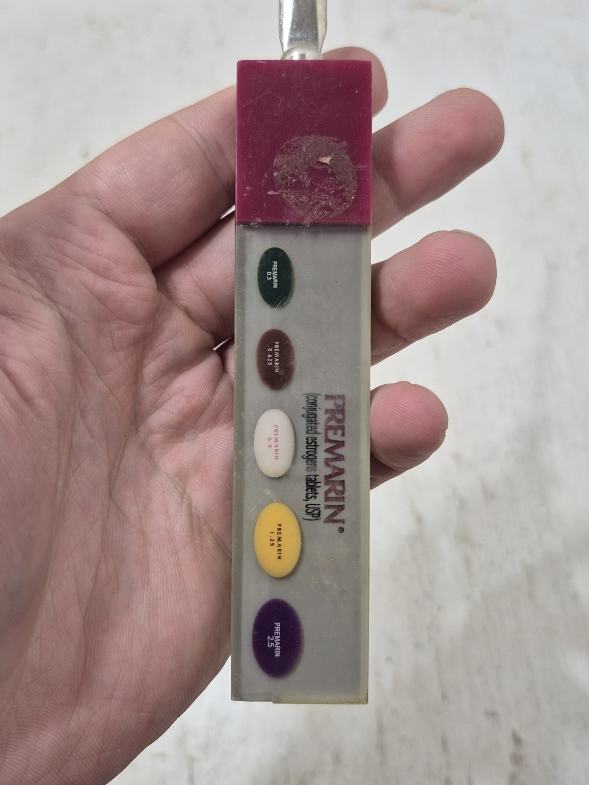 Vintage Premarin Letter Opener Drug Advertising Pharmaceutical Promo Averst