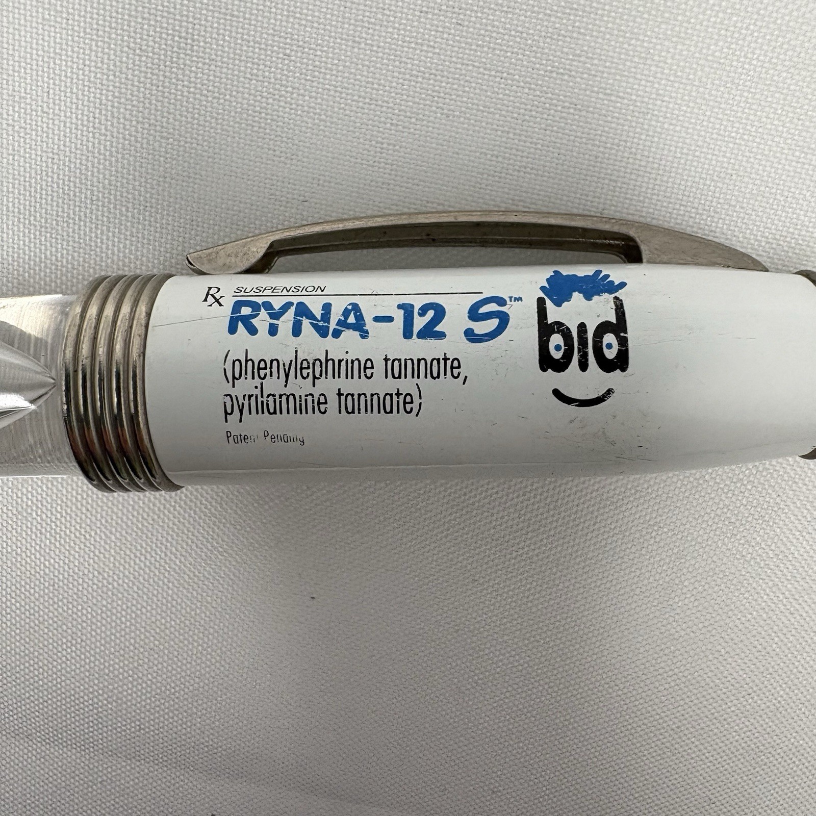 RYNA-12 S Light Up Advertising Pen Red LED Tested Working Drug Rep Promo