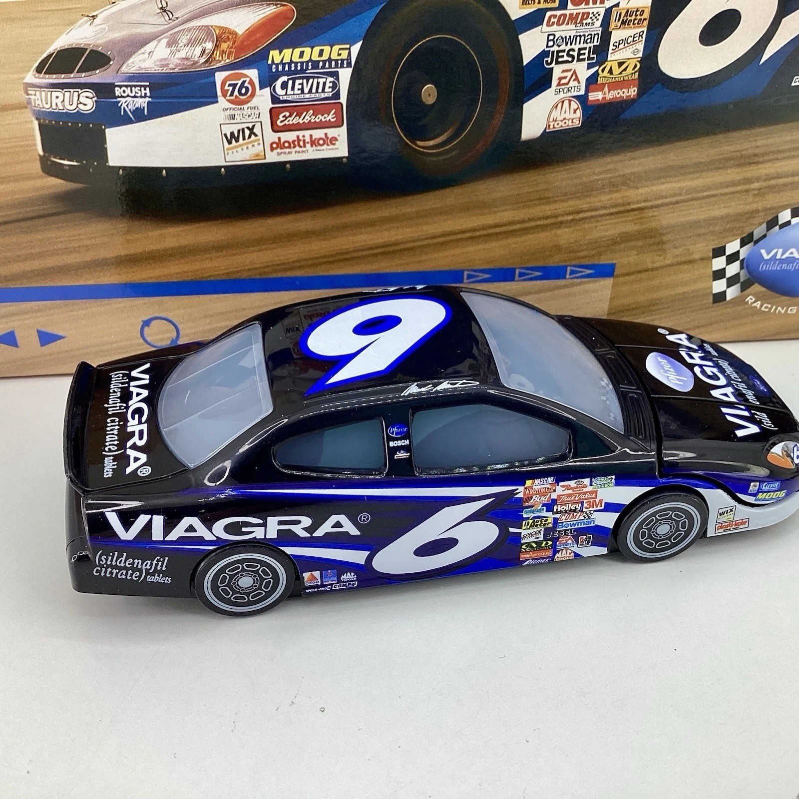 2002 Viagra Pfizer Pharma Promo Drug Rep Race Car Computer Mouse #6 Nascar Ford