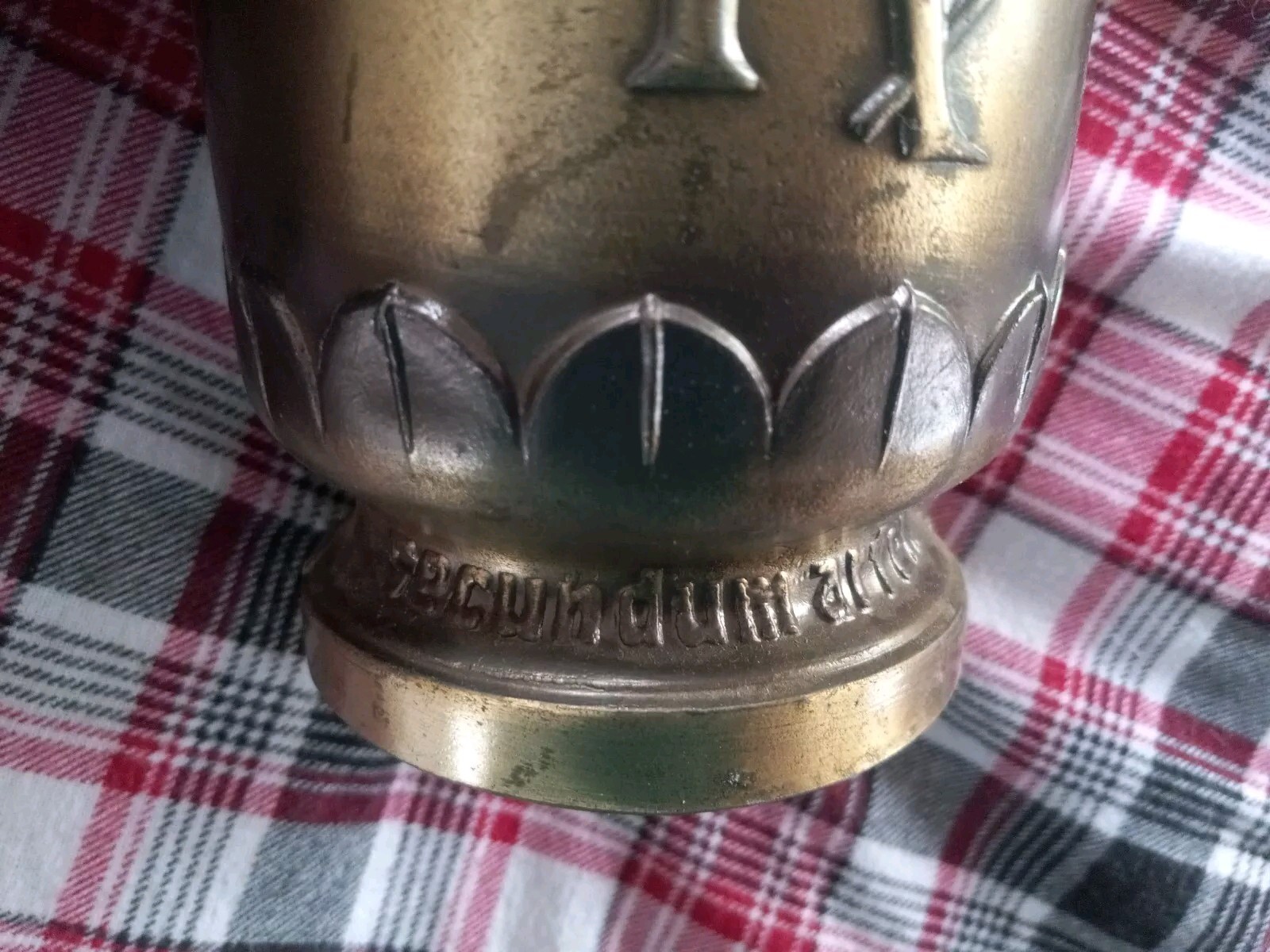 150th Anniversary Brass Mortar & Pestle-Coricidin (OC) Schering Established 1820