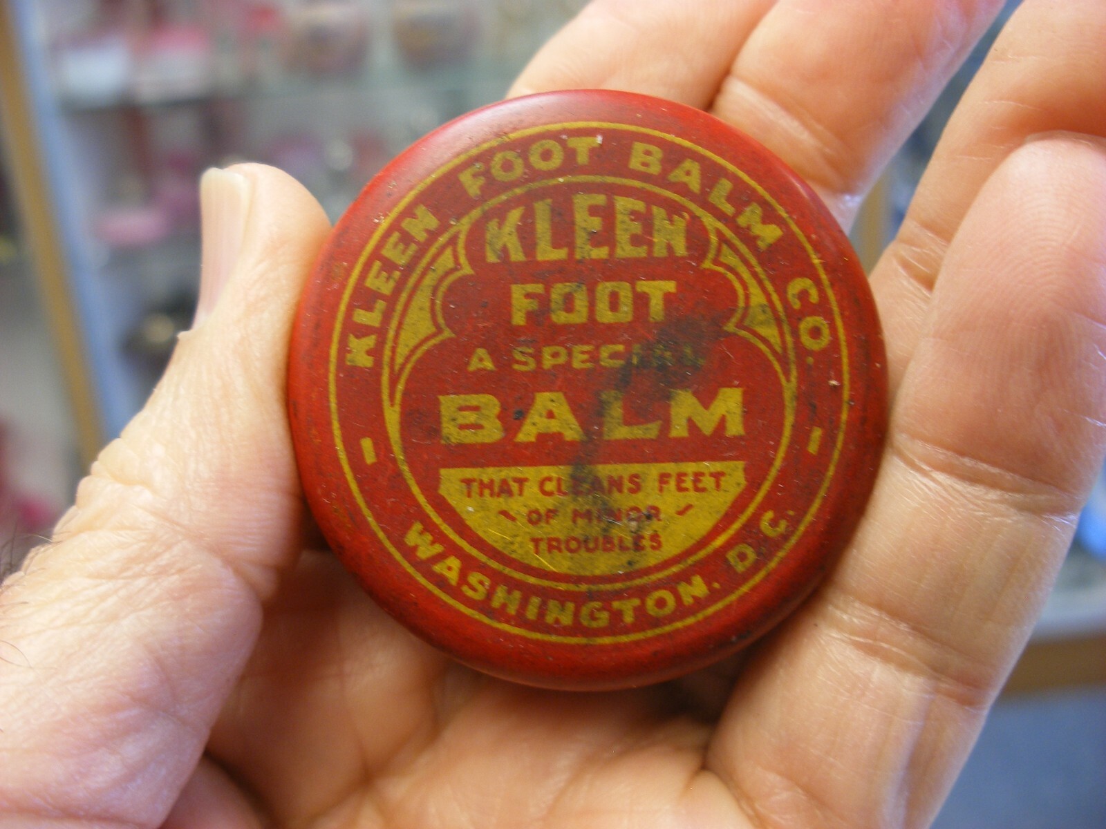 Antique Vtg Medical Dental Pharmacy – Kleen Foot Balm Tin