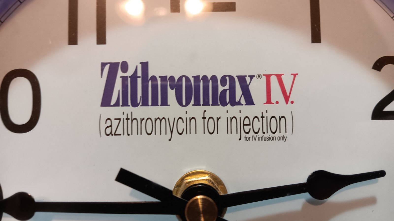 pharmaceutical drug rep Advertising collectibles Purple Wall Clock