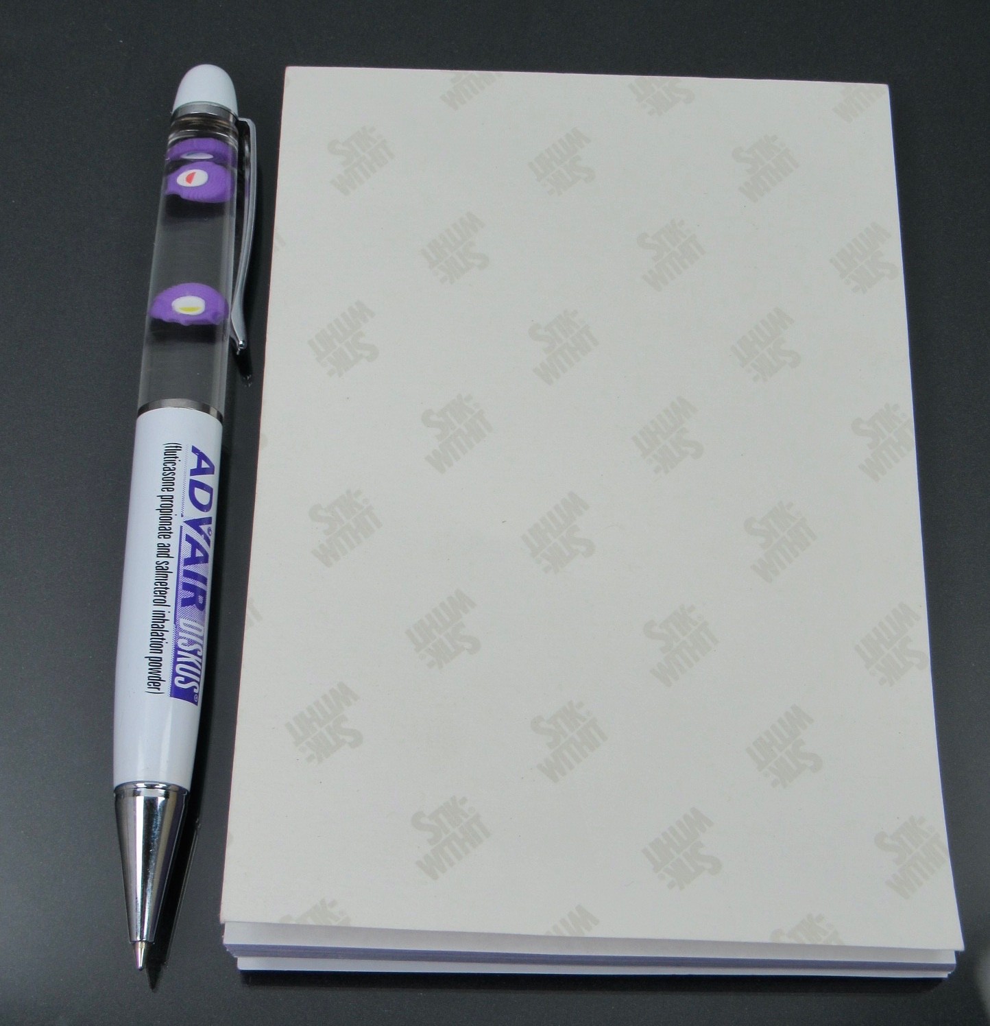Advair Lot Floating Diskus PEN + Sticky Pad Drug Rep Pharmaceutical Advertising