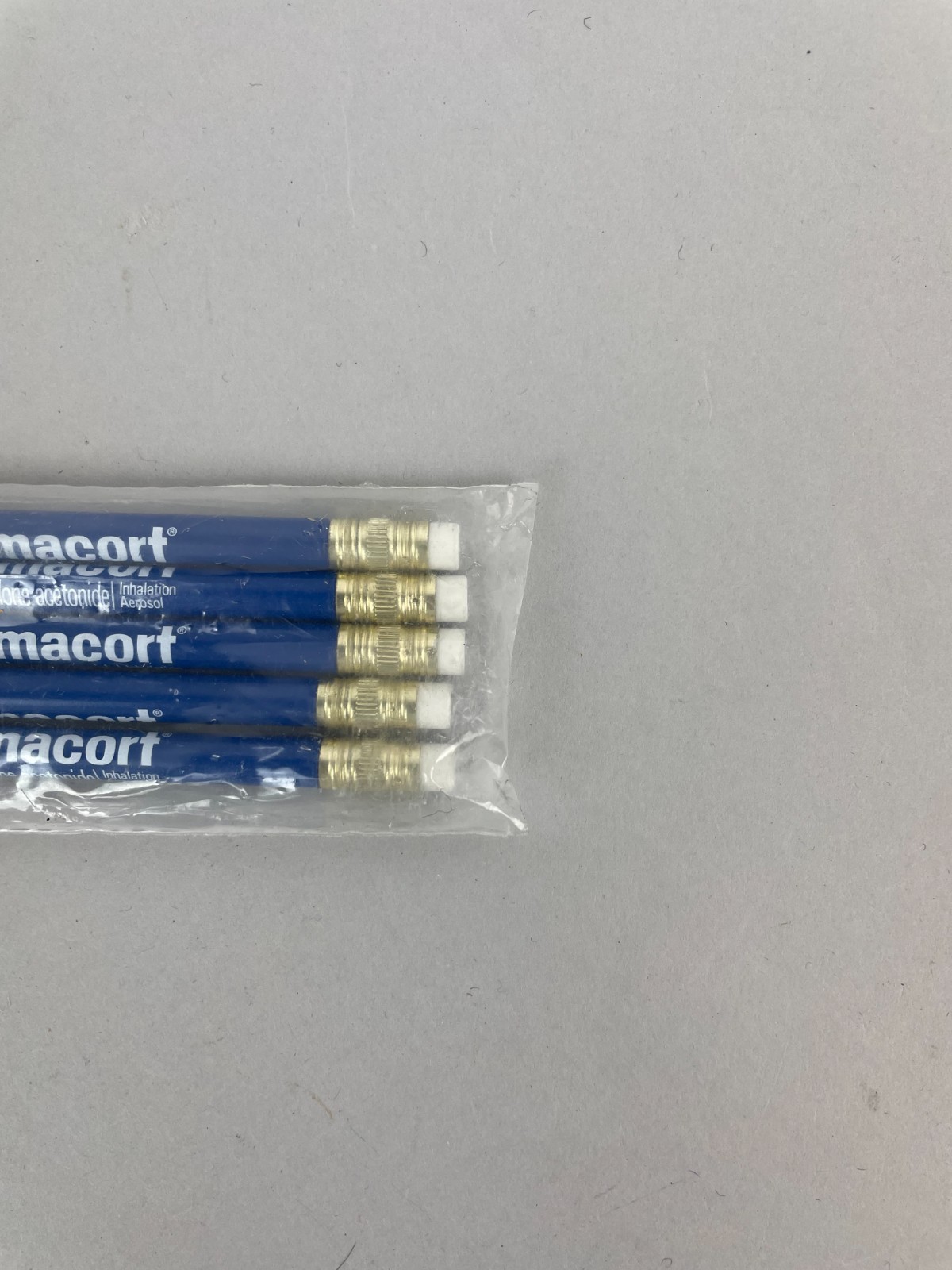 VTG NEW 5 Azmacort Drug Rep Pencils Pharmaceutical Doctor Office Deadstock