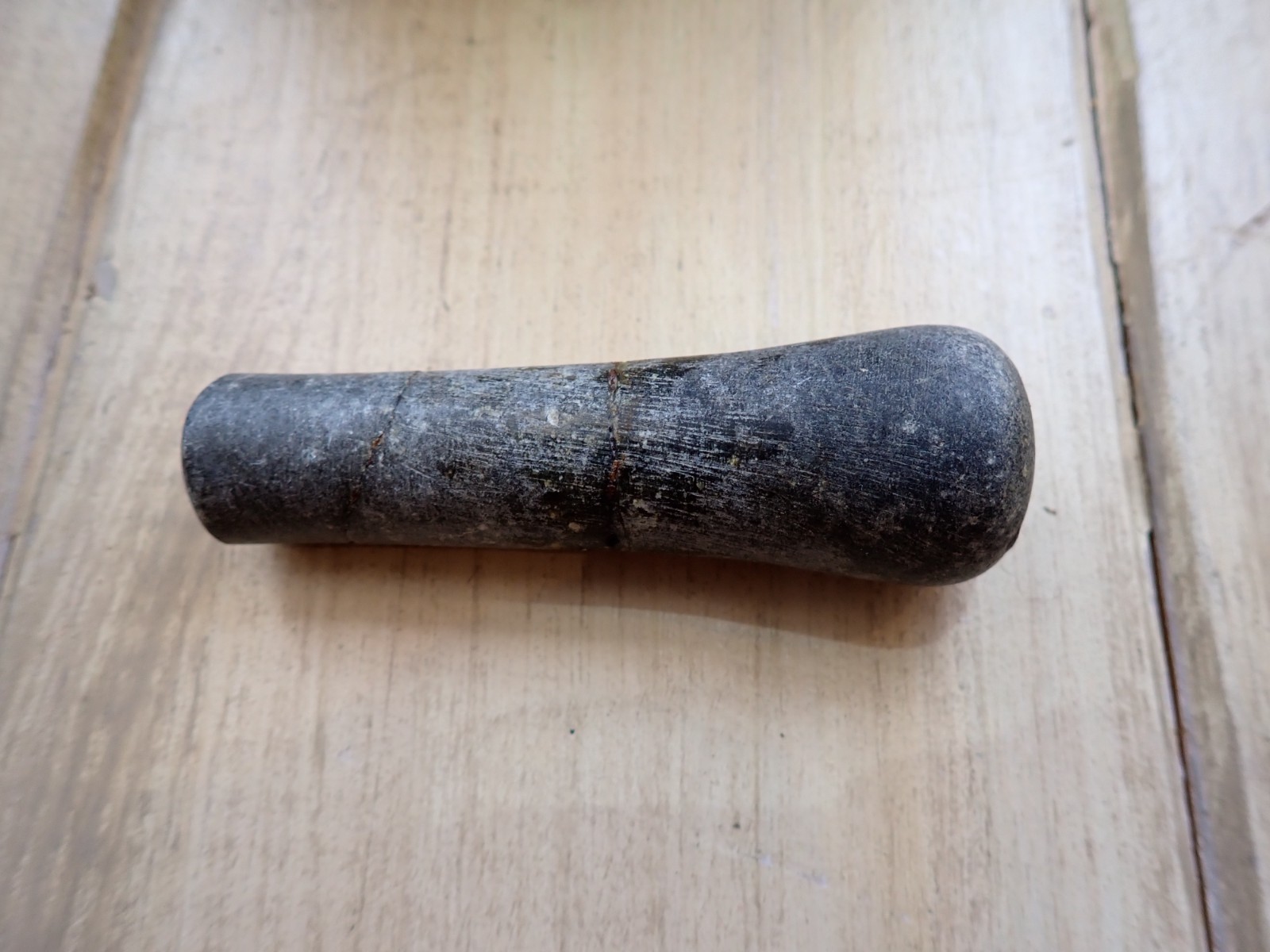Schist Stone Herb Mortar Pestle Antique Carved Small Mortar