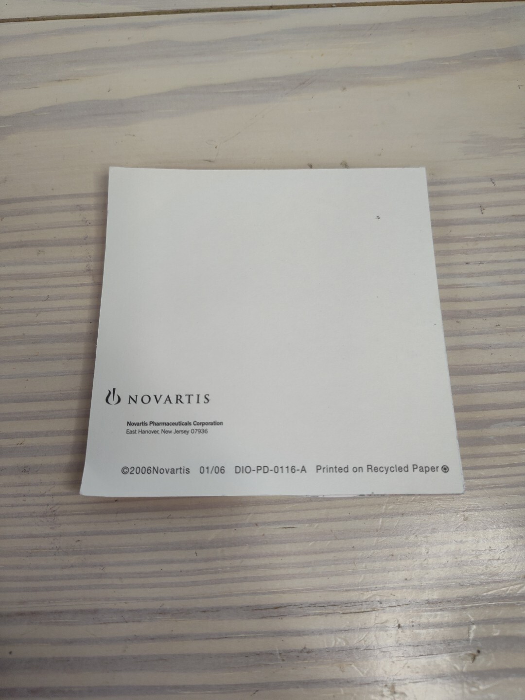 Diovan Lotrel Sticky Note Post It Pharmaceutical Rep Advertising Novartis 1998