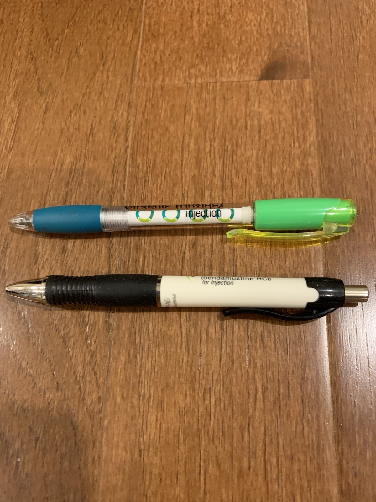 DRUG REP Pharmaceutical 2 Ballpoint Pens Promo TREANDA & TRISENOX new