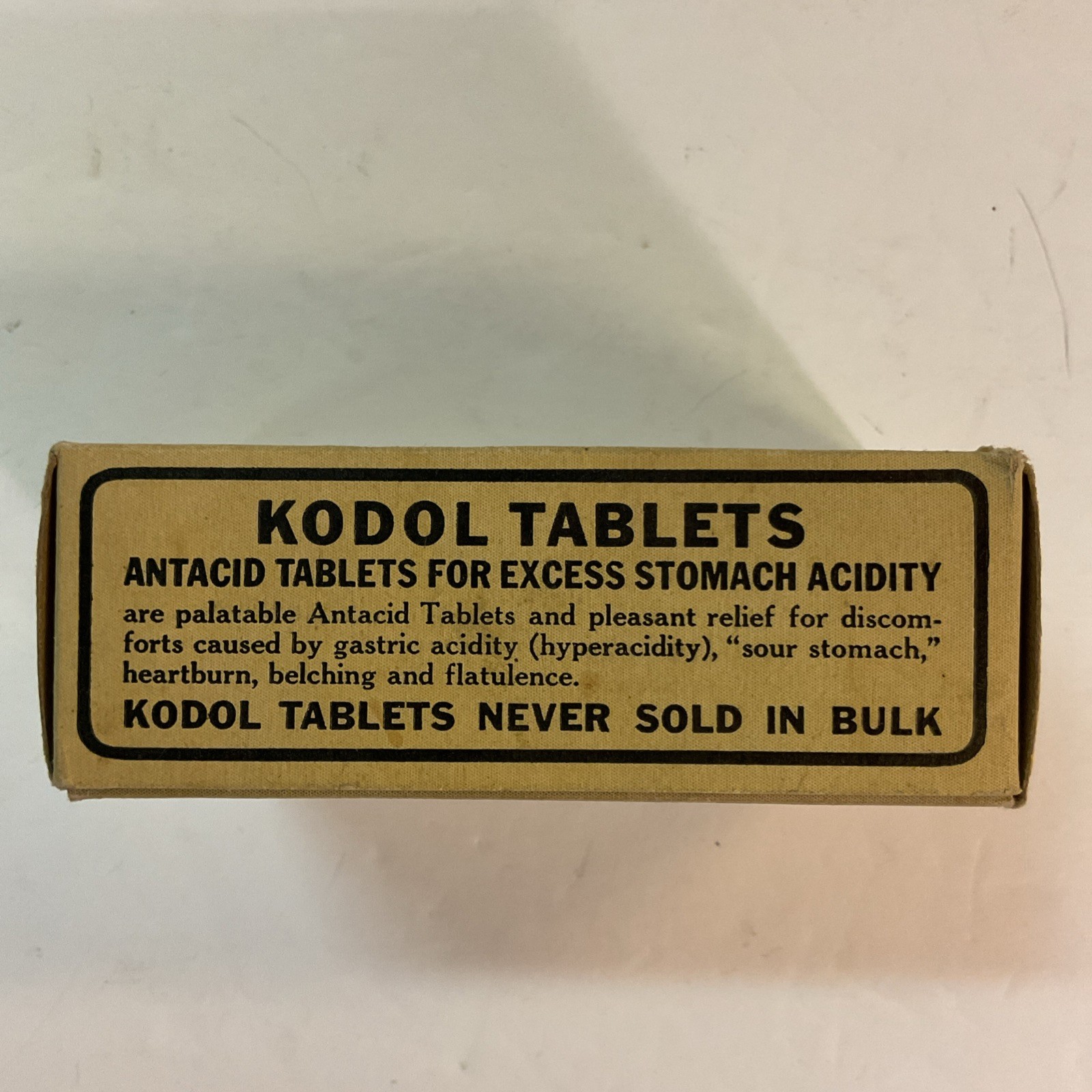 DeWitt’s KODOL TABLETS. Vintage Pharmaceutical, box of 100 tablets. Unopened.