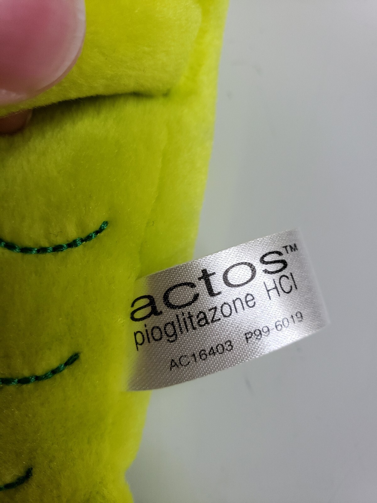Pancreas Actos Pioglitazone 8″ PLUSH Diabetes Steven Smith Bean advertising
