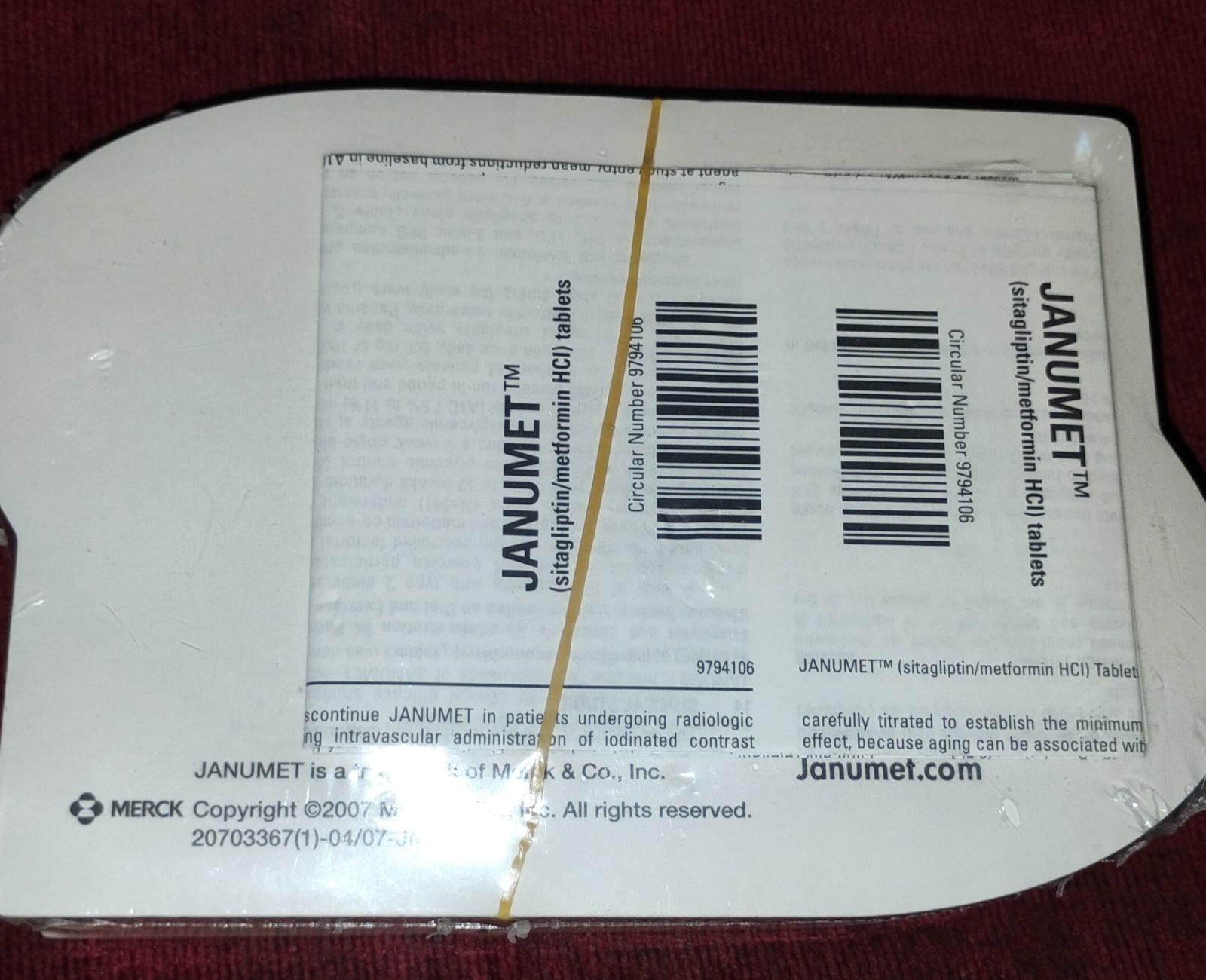 2 Vtg. Packages Merck Pharmaceutical Notepads New In Packs Januvia Janumet 2007