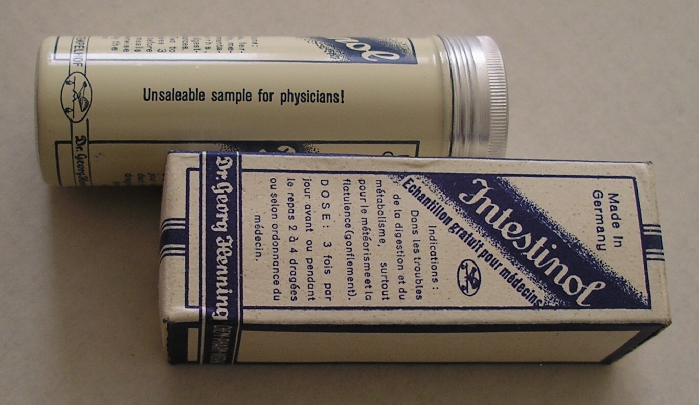 INTESTINOL *COLLECTABLE ANTIQUE VINTAGE GERMAN MEDICINE*