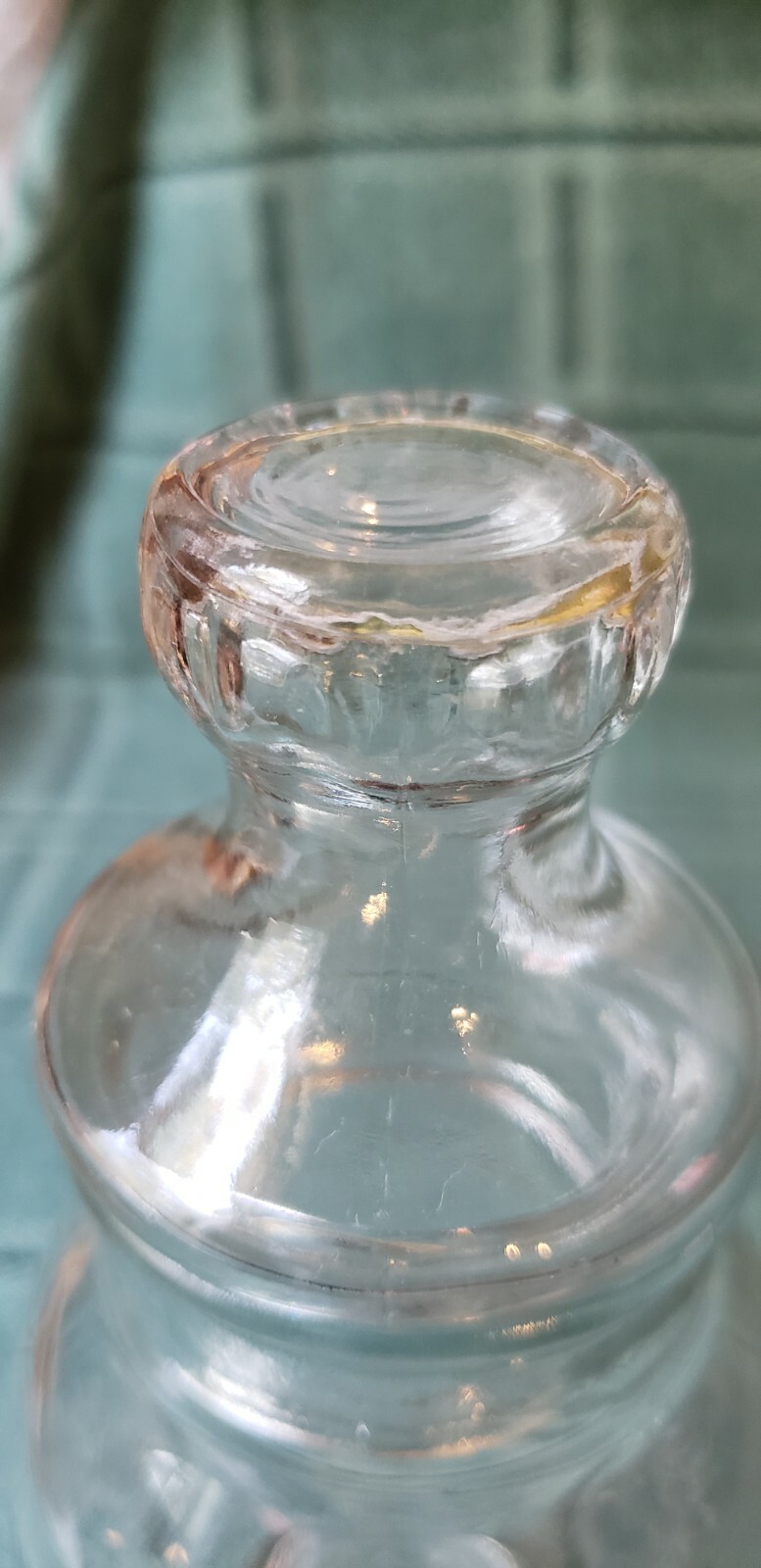Vintage APOTHECARY Jar 8 1/4″ Tall Boho Shabby Rustic Cottage Core Farmhouse