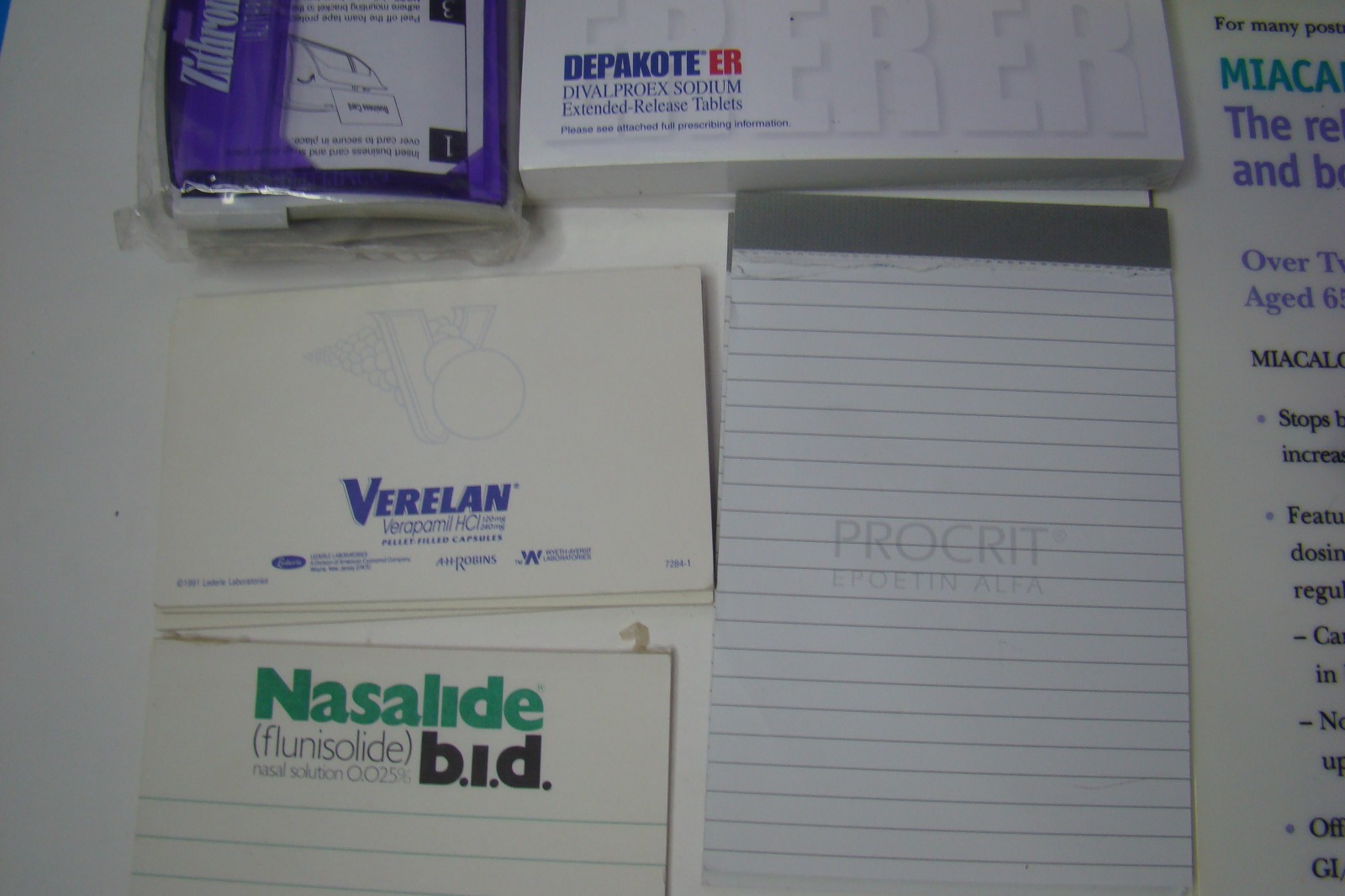 Misc Lot of Note Pads Pharmaceutical items Drug Rep Doctor sample