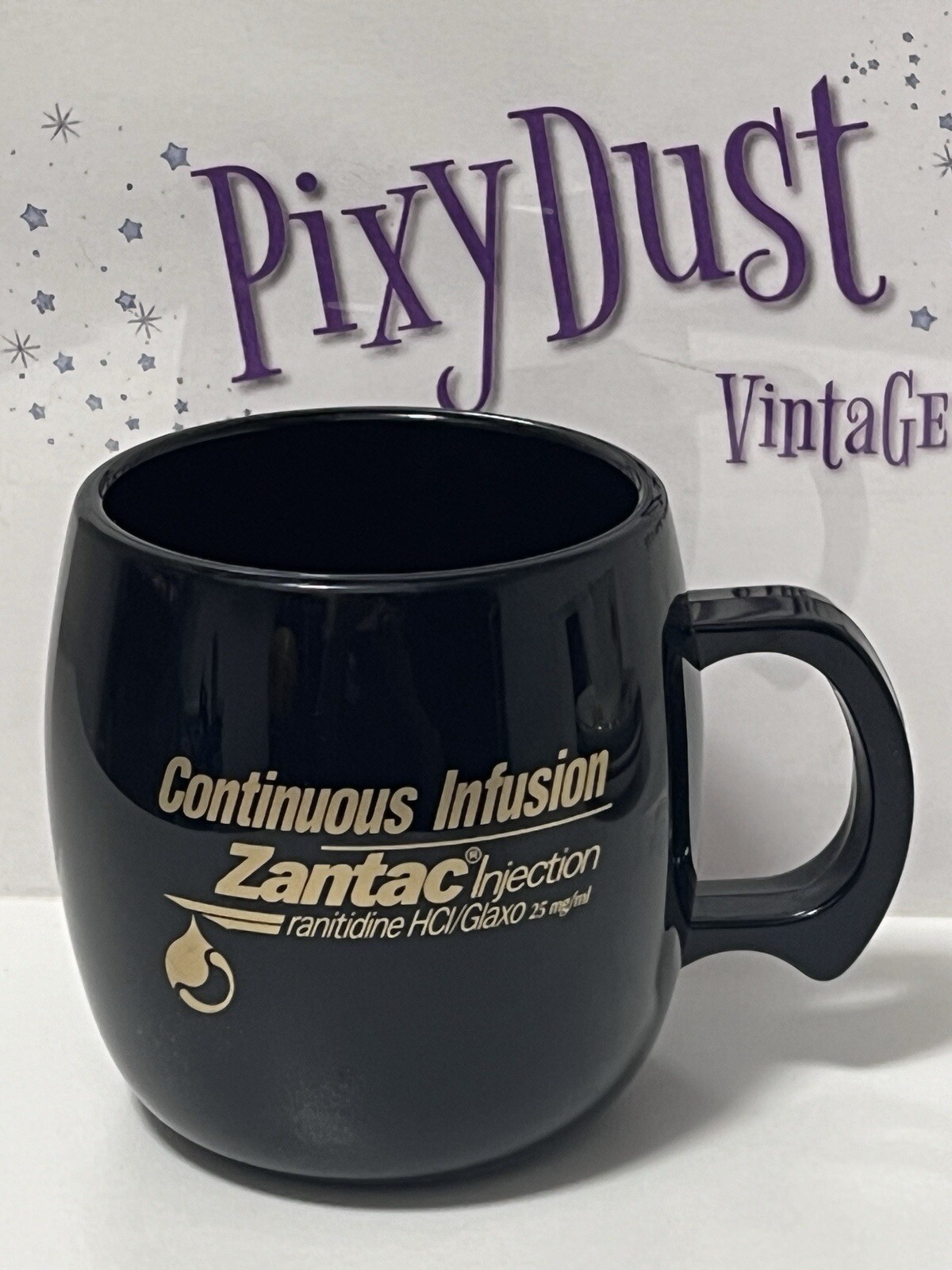 Vintage Glaxo ZANTAC Injection Pharmaceutical Drug Rep Promo Mug (MD09)