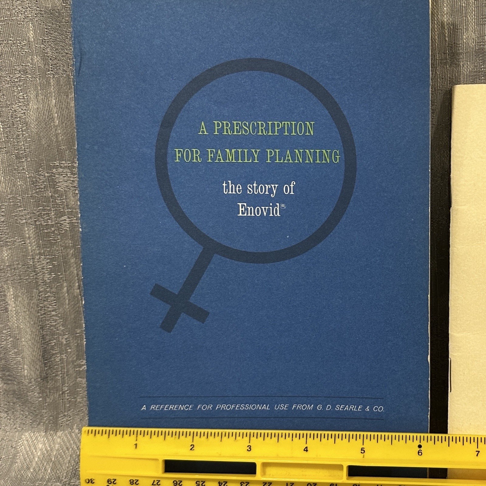 Vtg Searle Book ‘64 The Story of Enovid Birth Control Pharmaceutical Collectible