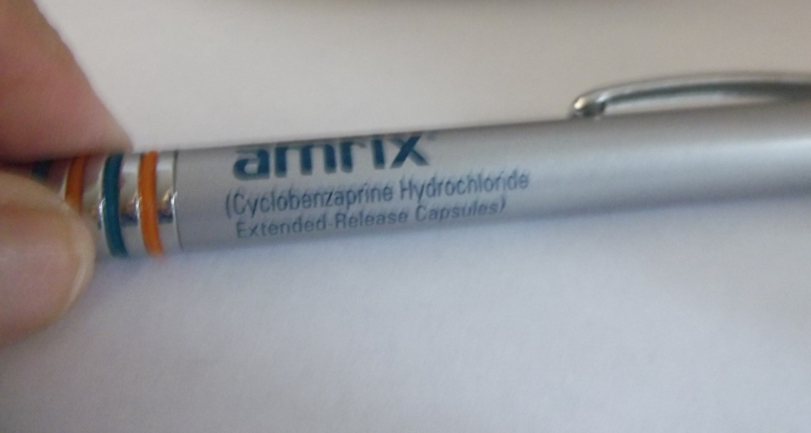 Amrix Promotional Pen w/Grip Metal– Medium Weight