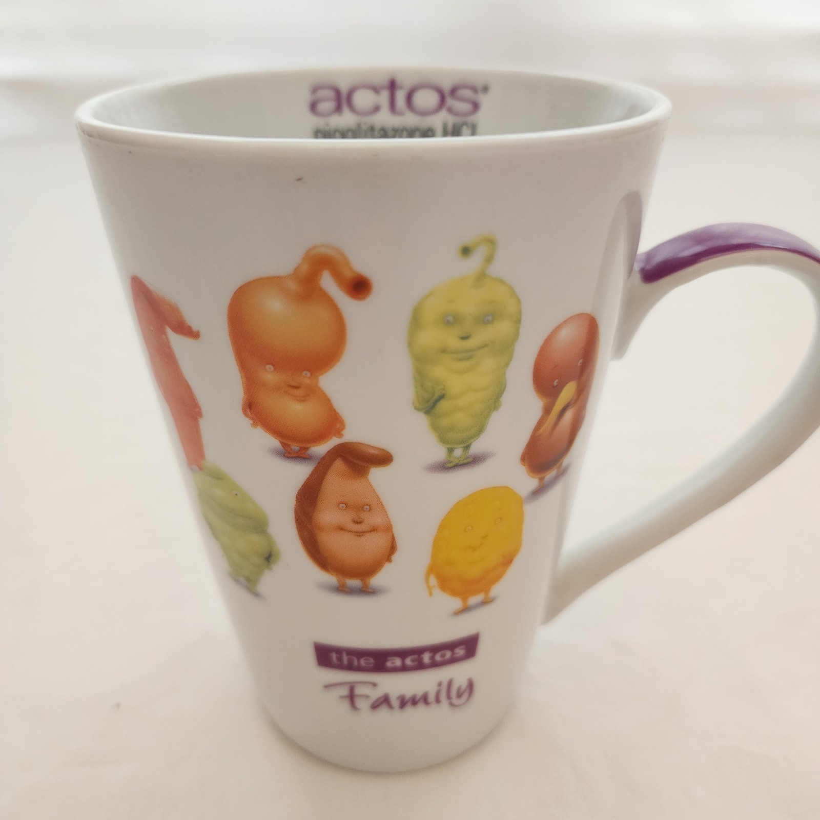 Actos Pioglitazone HCI Coffee Cup Mug 16oz Multicolored Ceramic