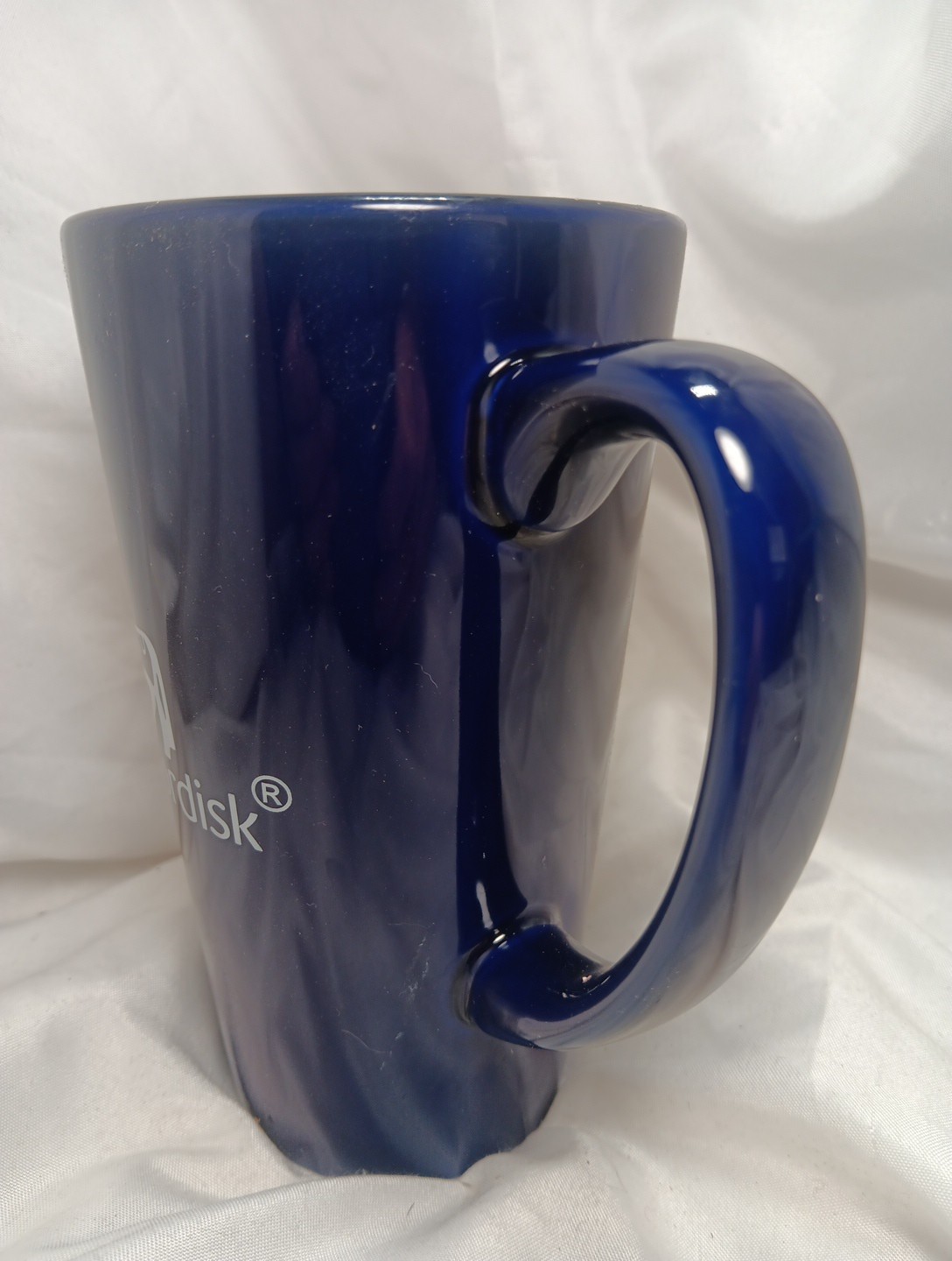Tall Coffee Mug Logo Novo Nordisk, Danish Pharmaceutical Com.,Cobalt Blu M-Ware