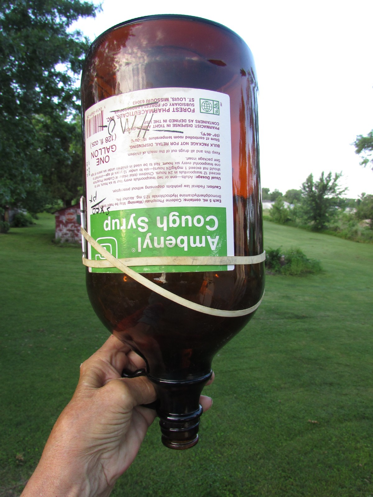 Empty AMBENYL Cough SYRUP – 1 Gallon JUG – EXPIRED in 1990 Great AUTHENTIC Piece