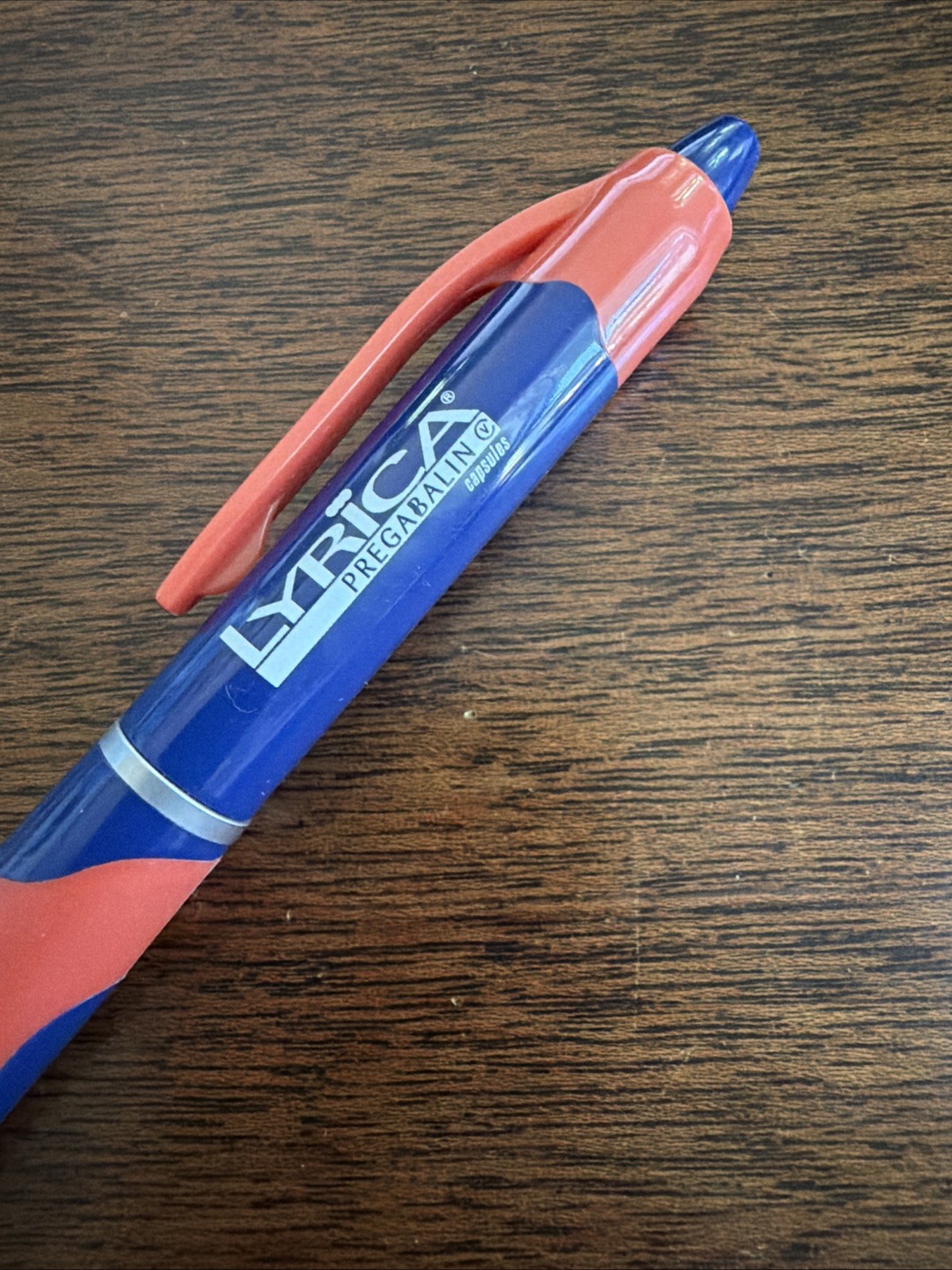 Rare Drug Rep Lyrica Pfizer Pen Medical Pharmaceutical Blue Orange Nerve Pain