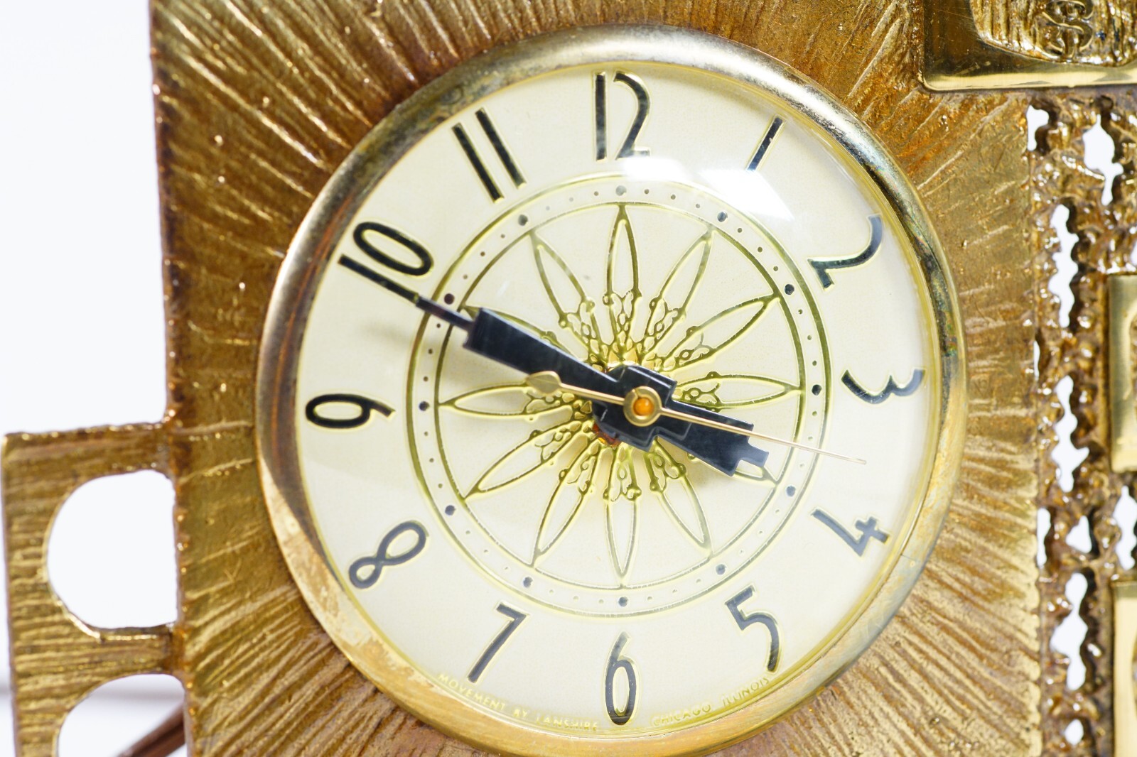 Mid-Century MD Doctor’s Brass Lanshire Electric Desk Clock