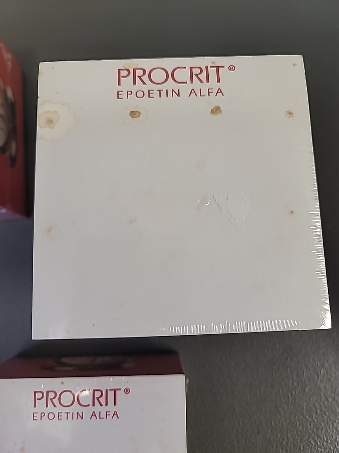 6 Pharmaceutical Drug Rep Note Pads Cube Procrit Epoetin Alfa Factory Sealed NOS
