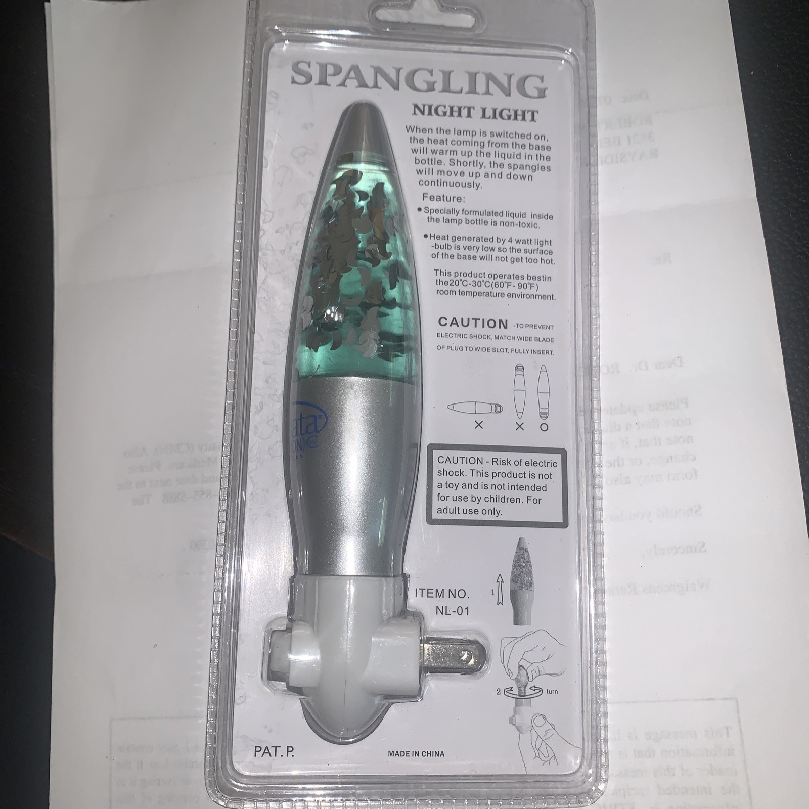 Sonata Night Light pharmaceutical drug rep collectibles vintage New Sealed