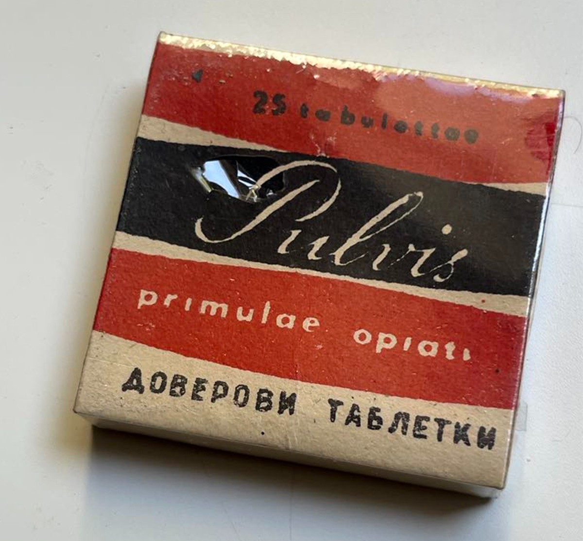 Vintage medicine for collection – PULVIS, Unopened, rare, 25 tabl.