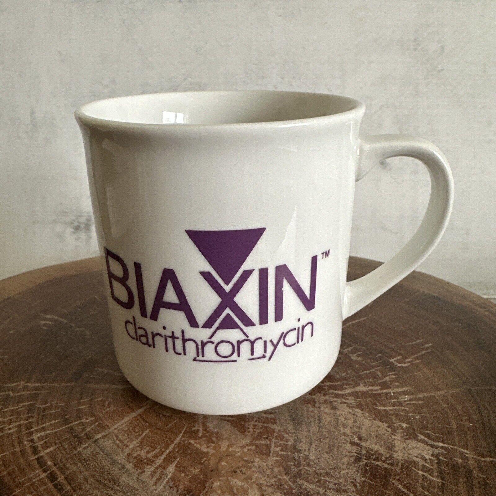 Vintage BIAXIN Mug Cup Clairithromycin Pharmaceutical Advertising Coffee Ceramic