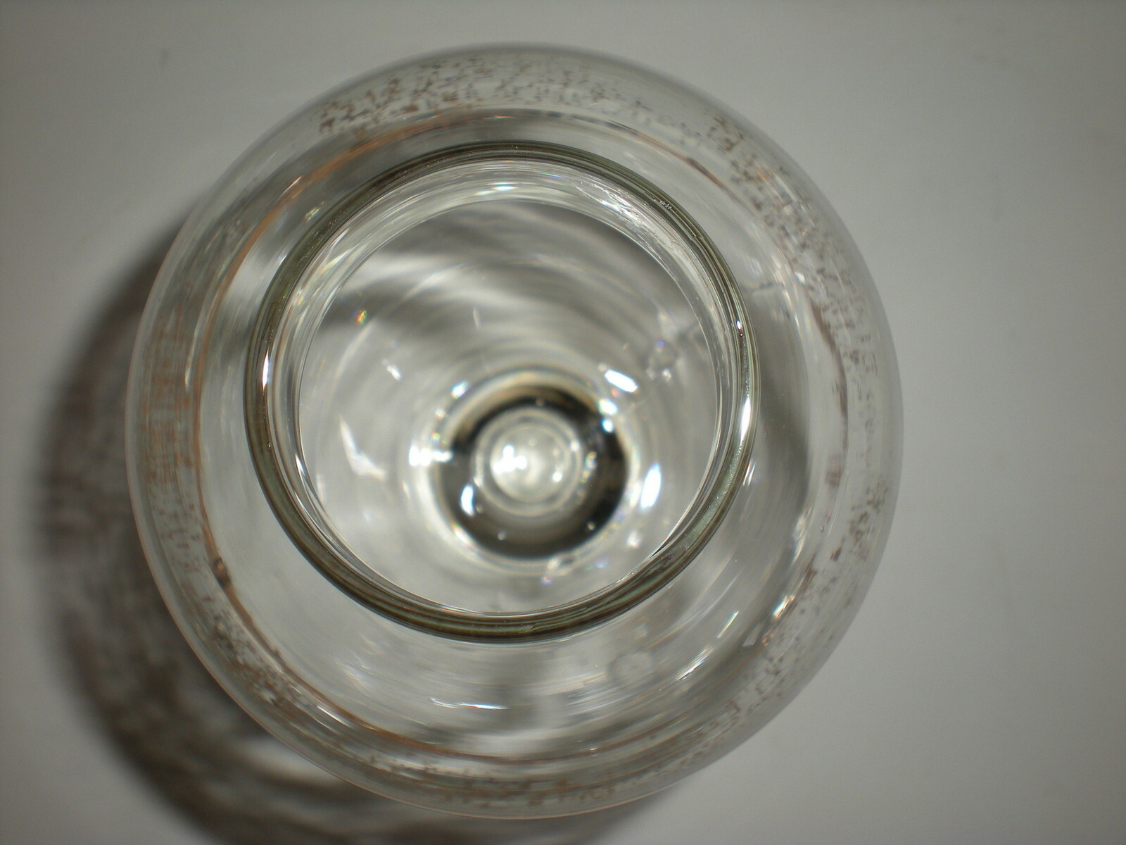 Antique Apothecary Jar Gold pattern vtg glass candy container RARE