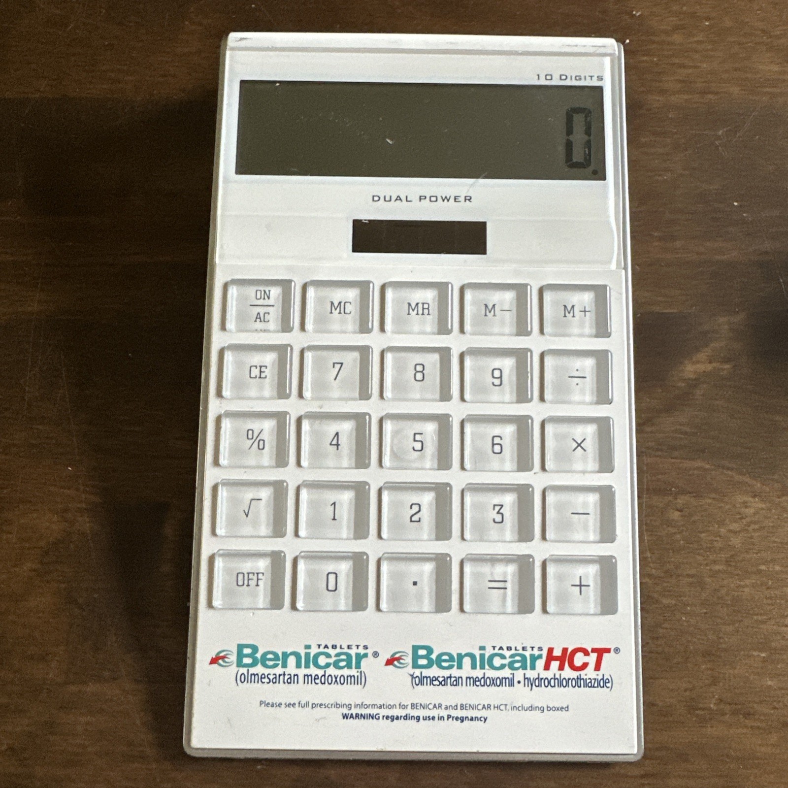 Pharmaceutical Advertising Promotional Benicar Calculator Benicar Tablets