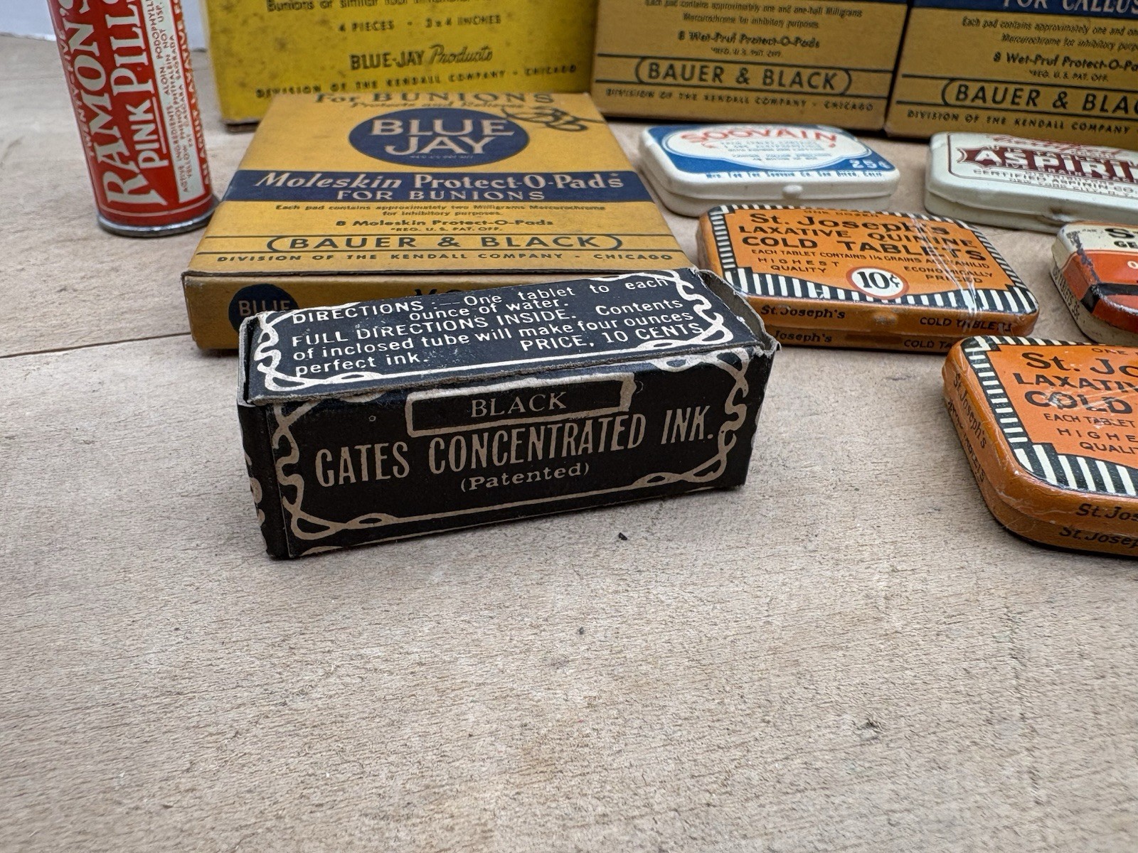 Vintage Pharmaceutical Collectibles 14 Pc Lot Ramon’s St. Joseph Blue Jay