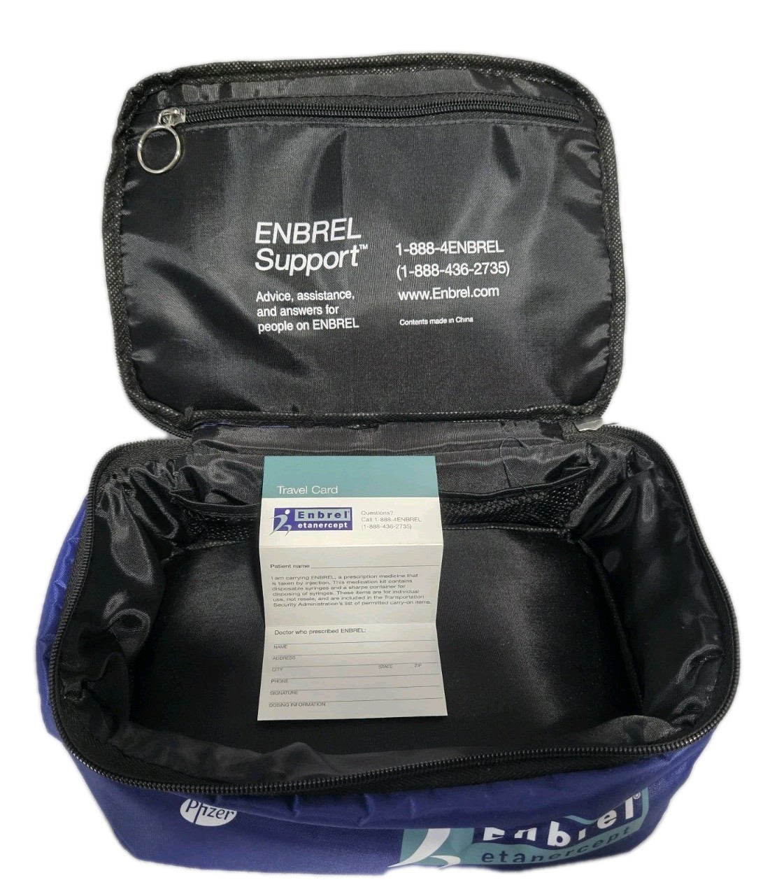 RARE Enbrel Pharmaceutical Rep Pfizer Amgen Medication Travel Kit Lunch Cooler