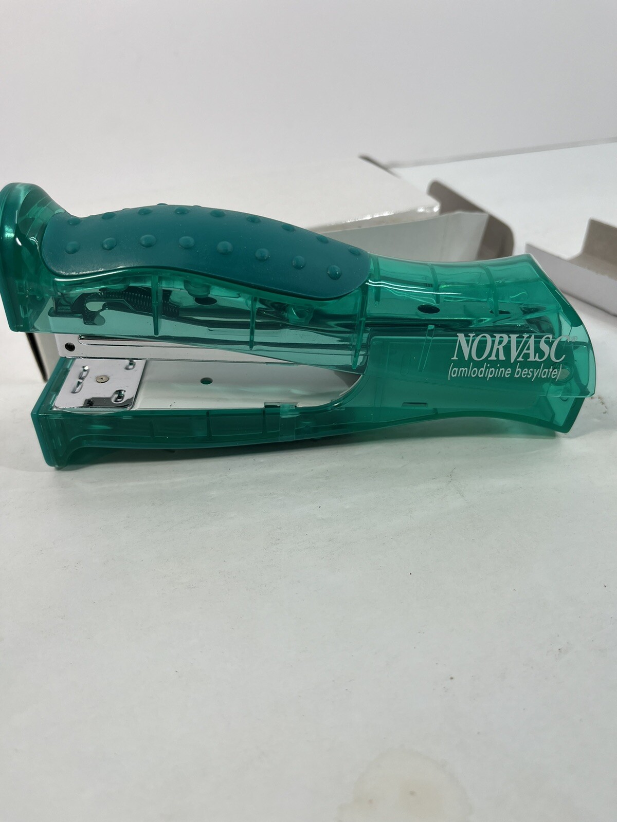 Vintage Stapler Norvasc Amlodipine Drug Rep Big Pharma Advertising Collectible