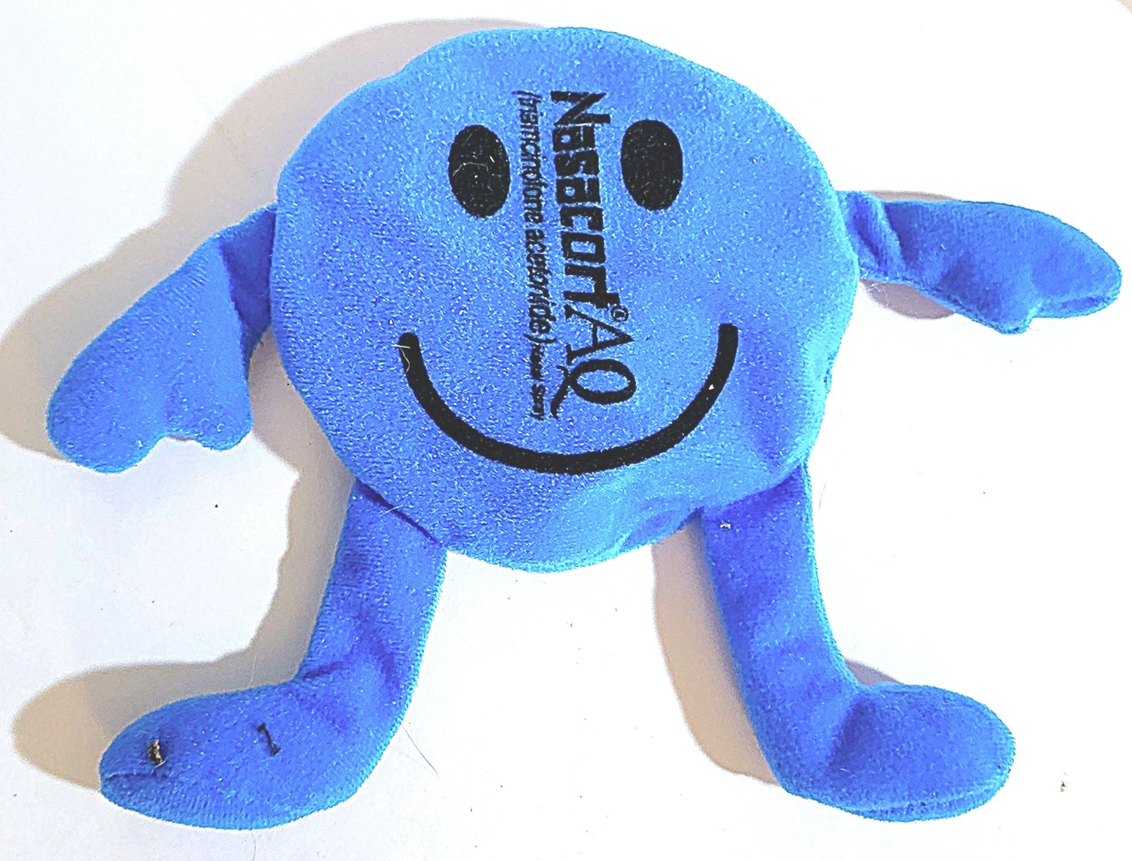 Rare 3 BLUE BEAN BAGS Pharmaceutical Advertising for “NASACORT NASAL SPRAY”