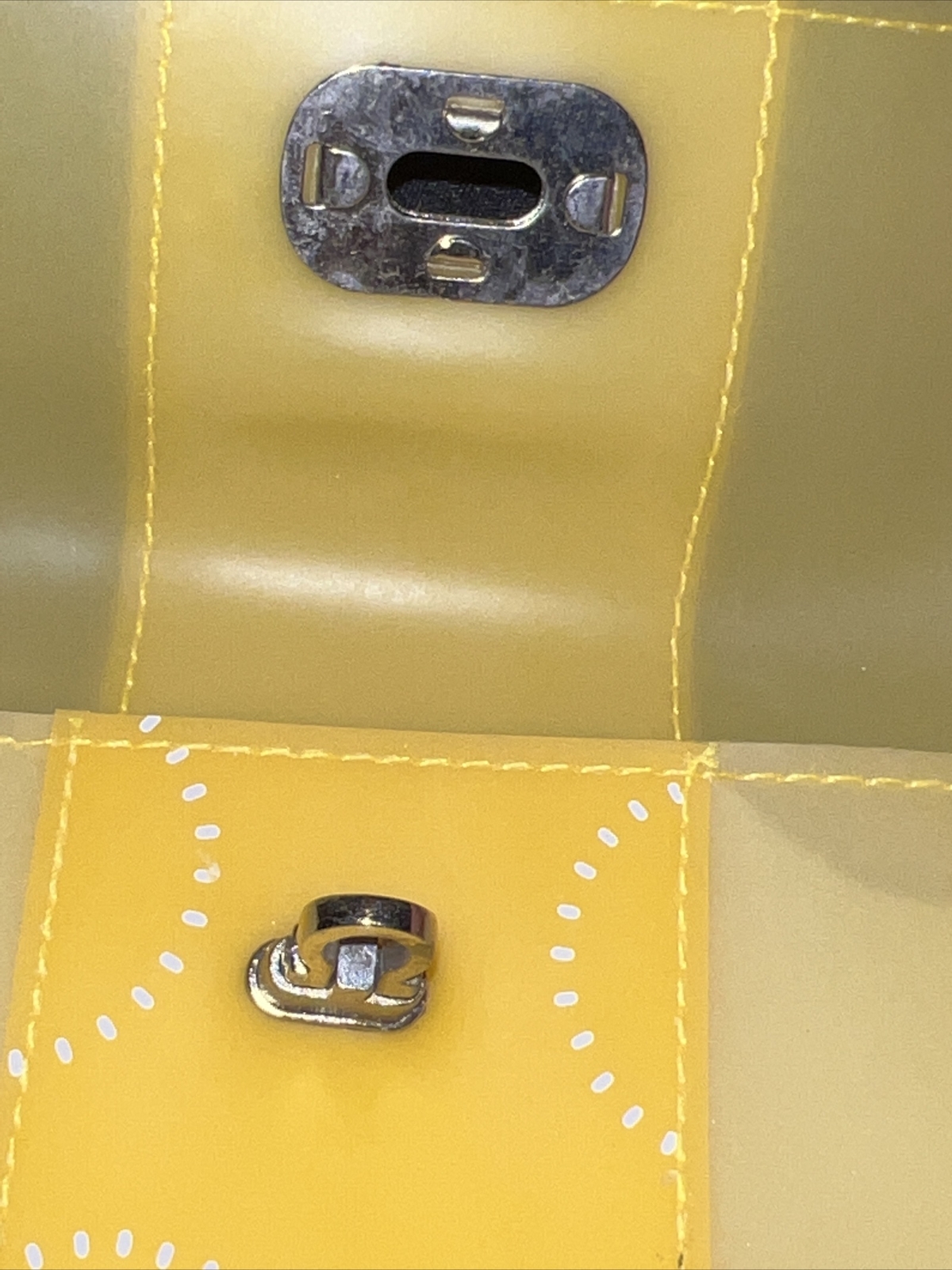 Ortho Tri-Cyclen Drug Rep Pharmaceutical Yellow Vinyl Pouch With Latch Closure