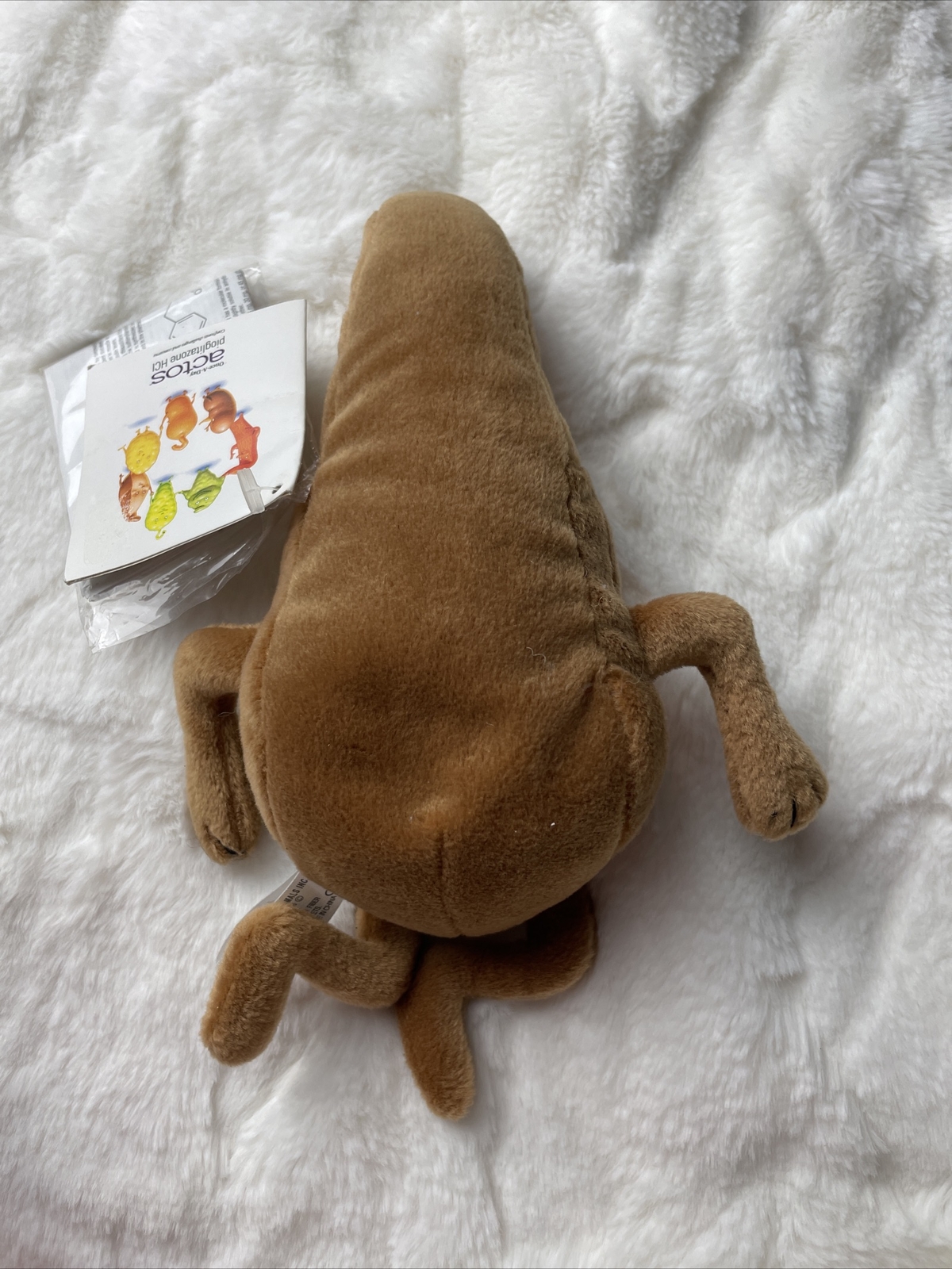 LIVER ACTOS PLUSH MEDICAL BEANYSCIENCE & MEDICAL COLLECTIBLE/ TAGS