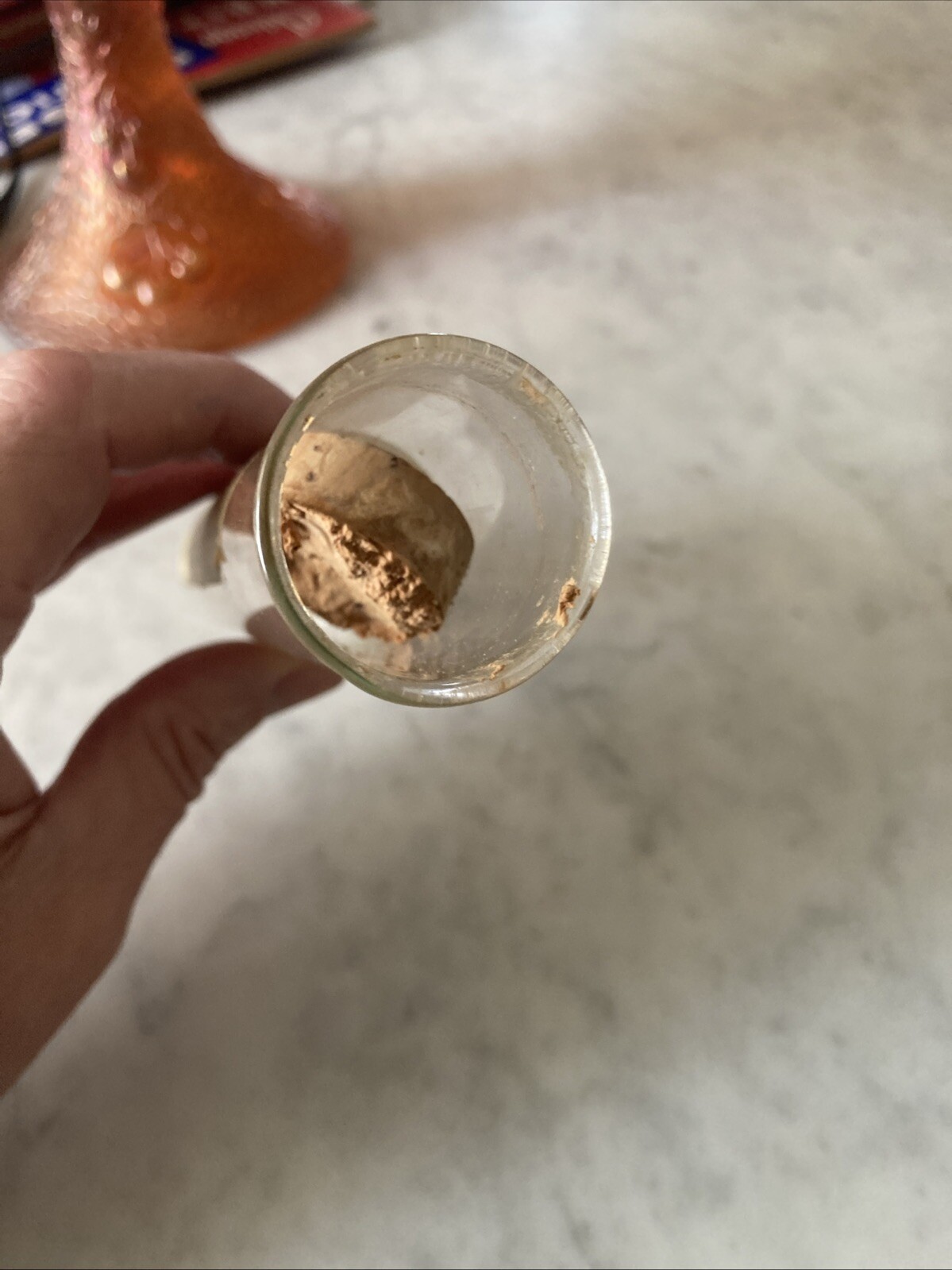 Vintage Pharmacy Sodium Tablets Glass Vial With Cork Paper Label