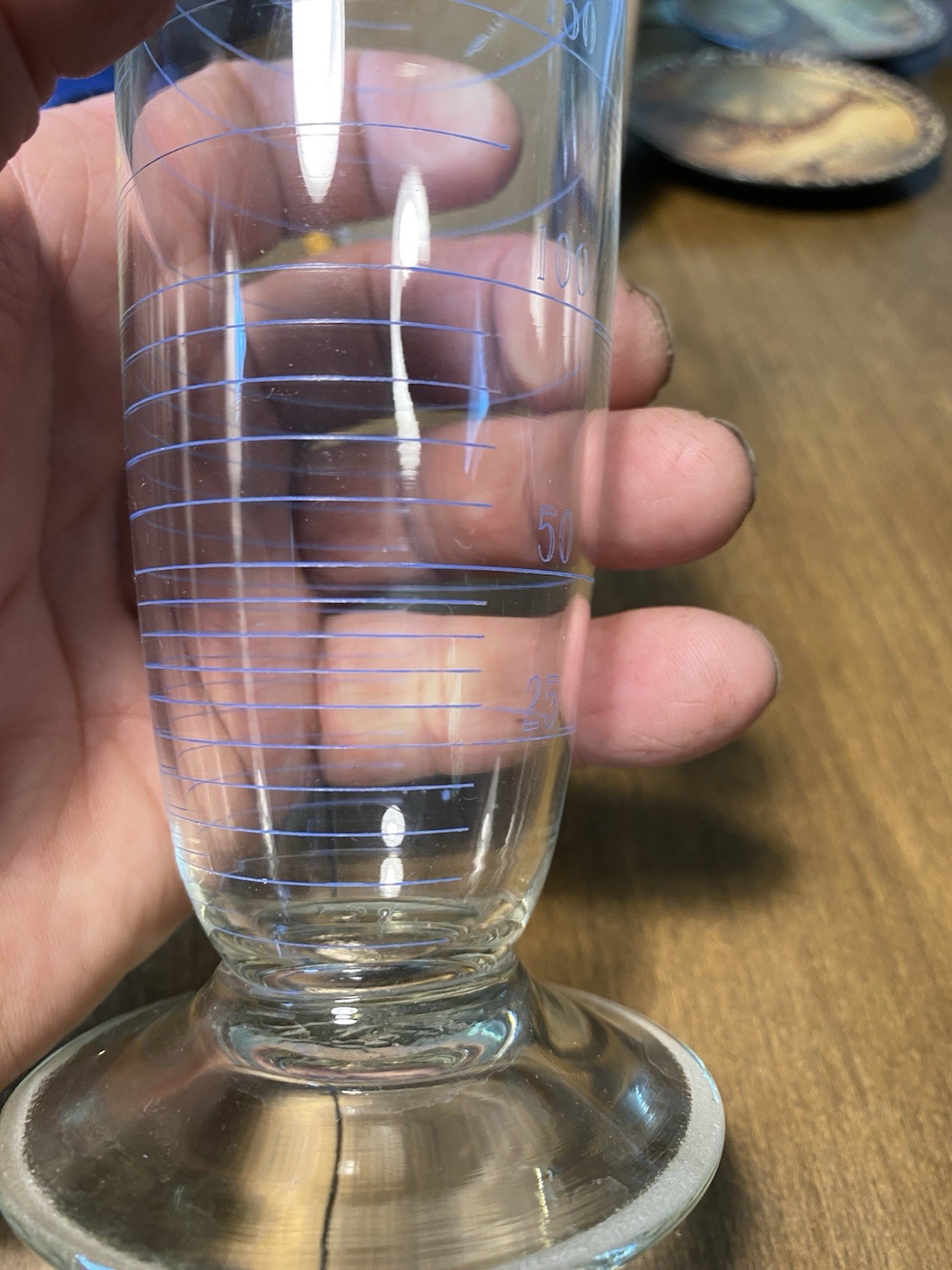 K EXAX VTG PHARMACEUTICAL GRADUATE CONE SHAPE GLASS 250ML And 800ml Pyrex Beaker