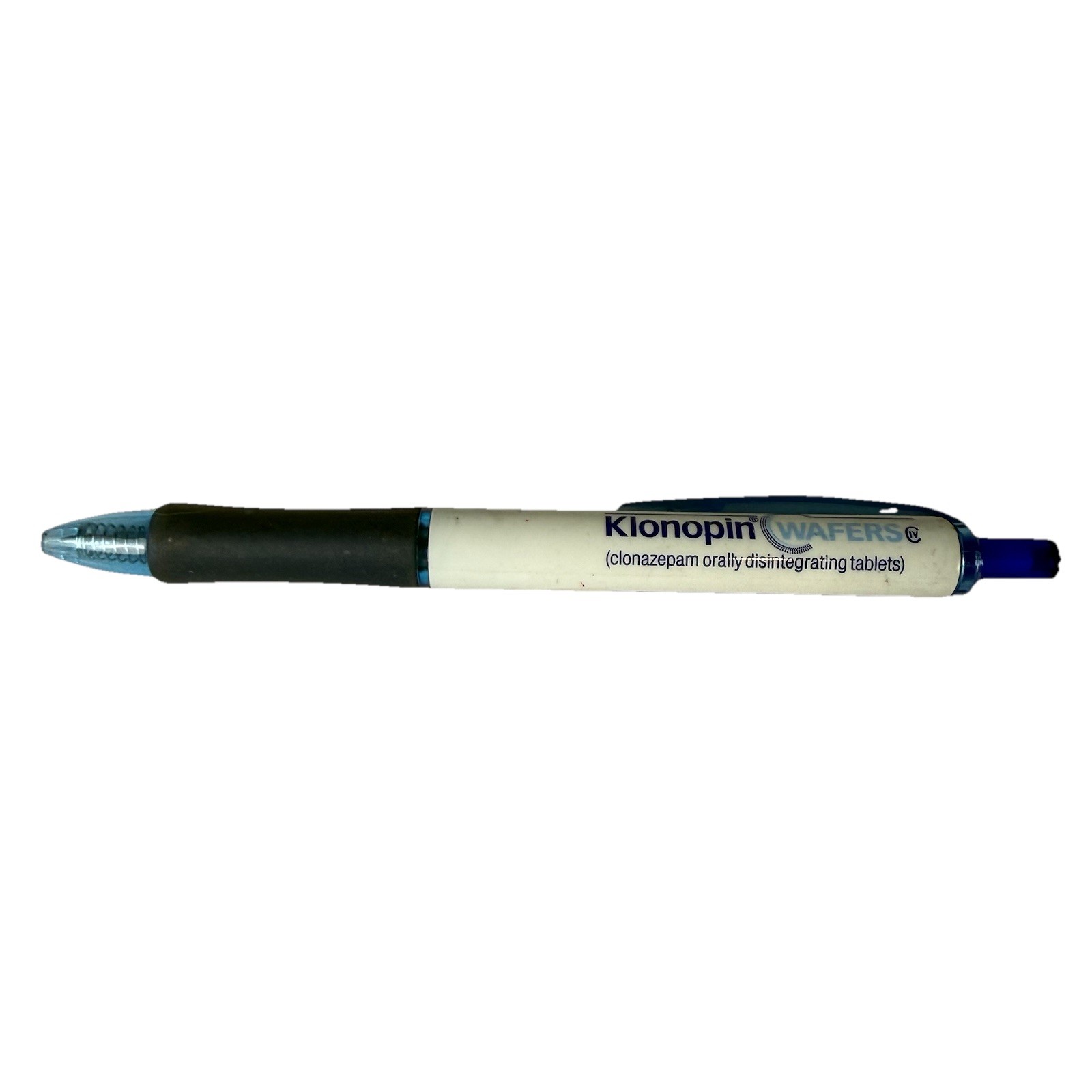 Pharmaceutical Drug Rep Pen Klonopin Clonazepam Wafers Blue & White Click