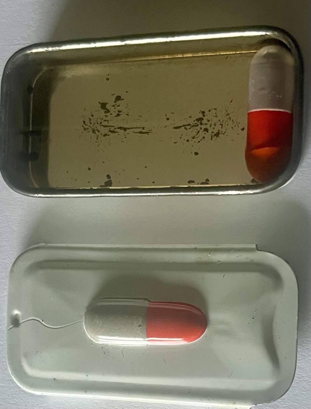 Lilly Pharmaceutical Darvon-65 Compound Pulvule Sample Tin with 1 Pulvule Inside