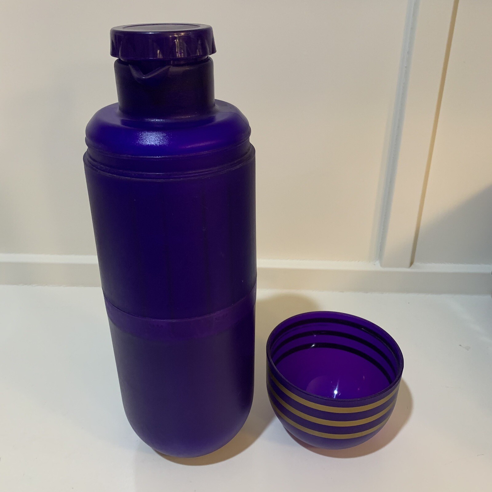 RARE Nexium 40mg Pharmaceutical Rep BIG Purple Pill Thermos Collectible Bottle